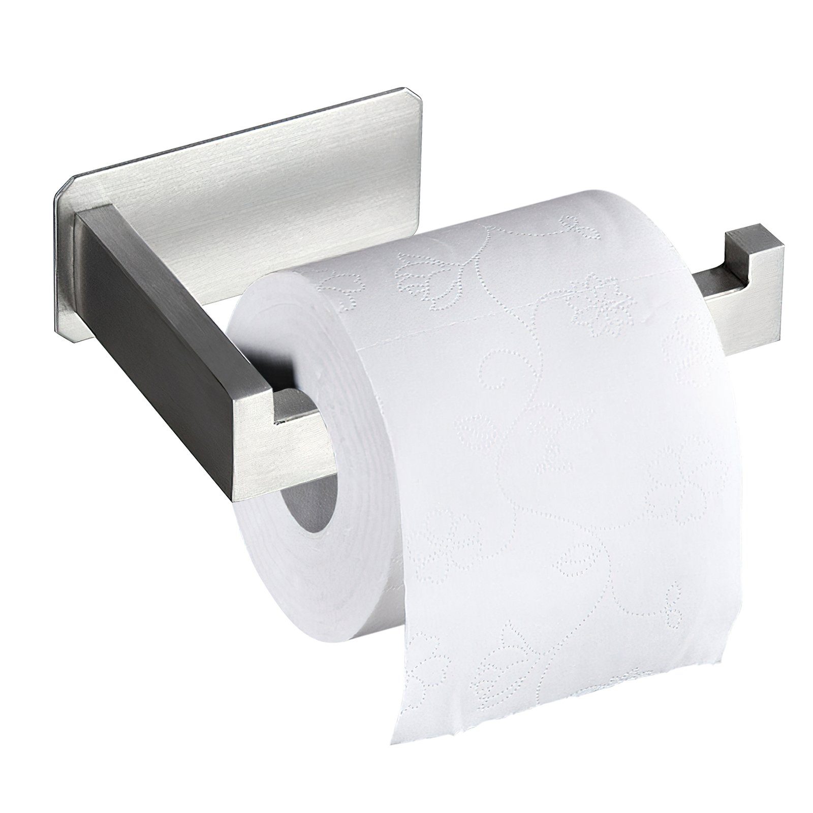 MDHAND Toilettenpapierhalter Edelstahl, Selbstklebend ohne Bohren (1-St),  für Küche Badzimmer