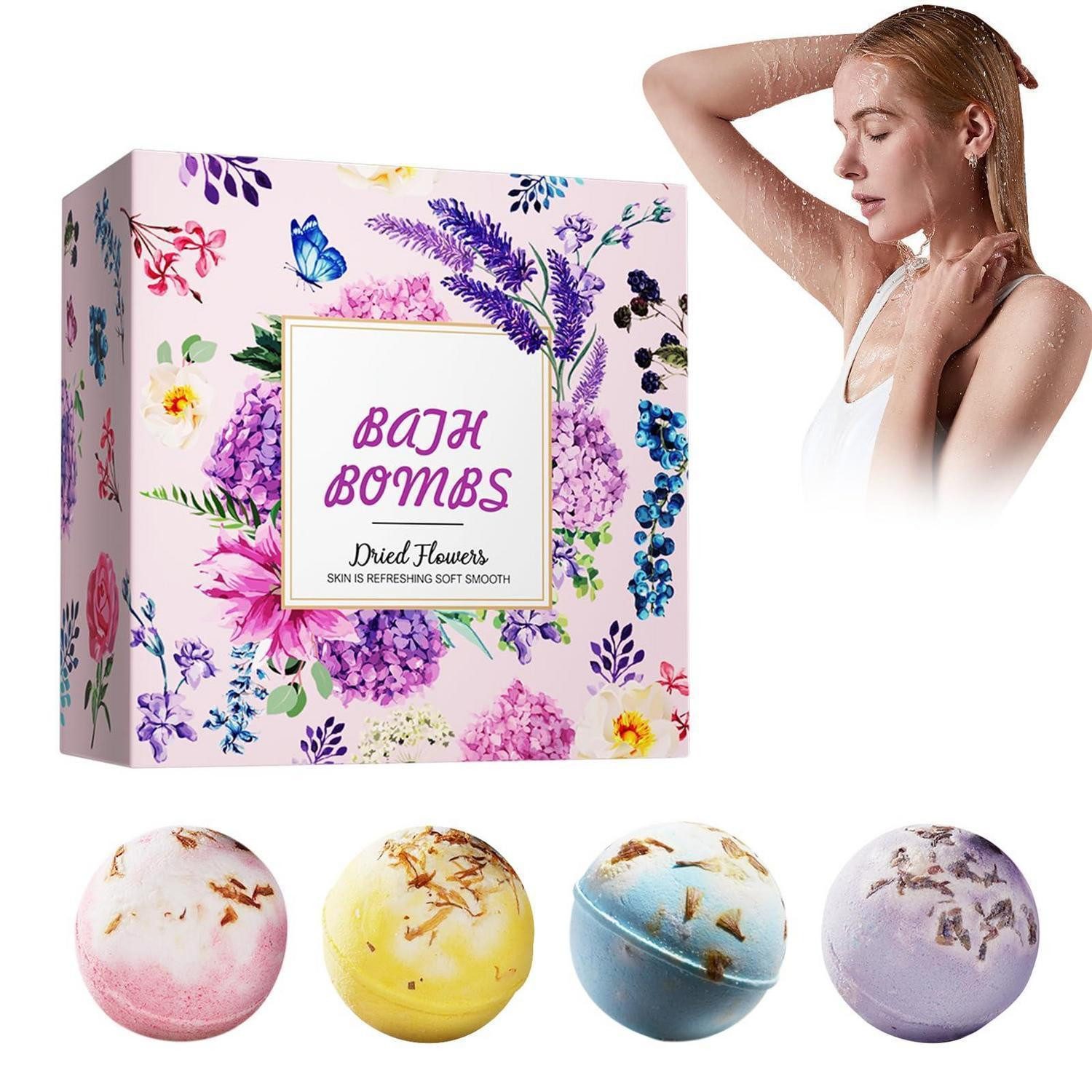LuxusKollektion Badekugel Badekugeln 4er Set
