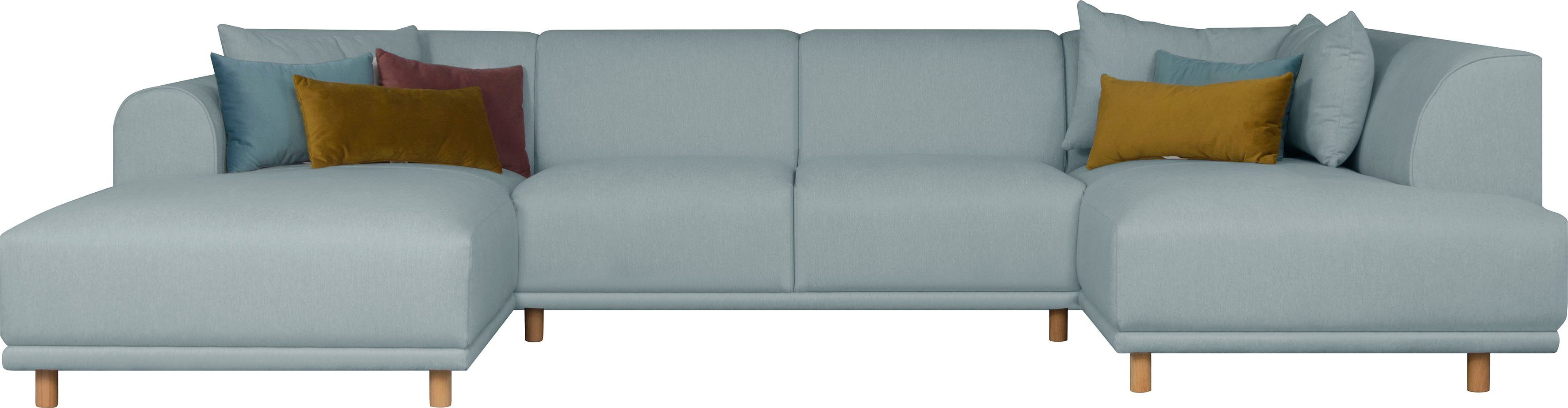 andas Wohnlandschaft Maroon U-Form, in skandinavischem günstig online kaufen