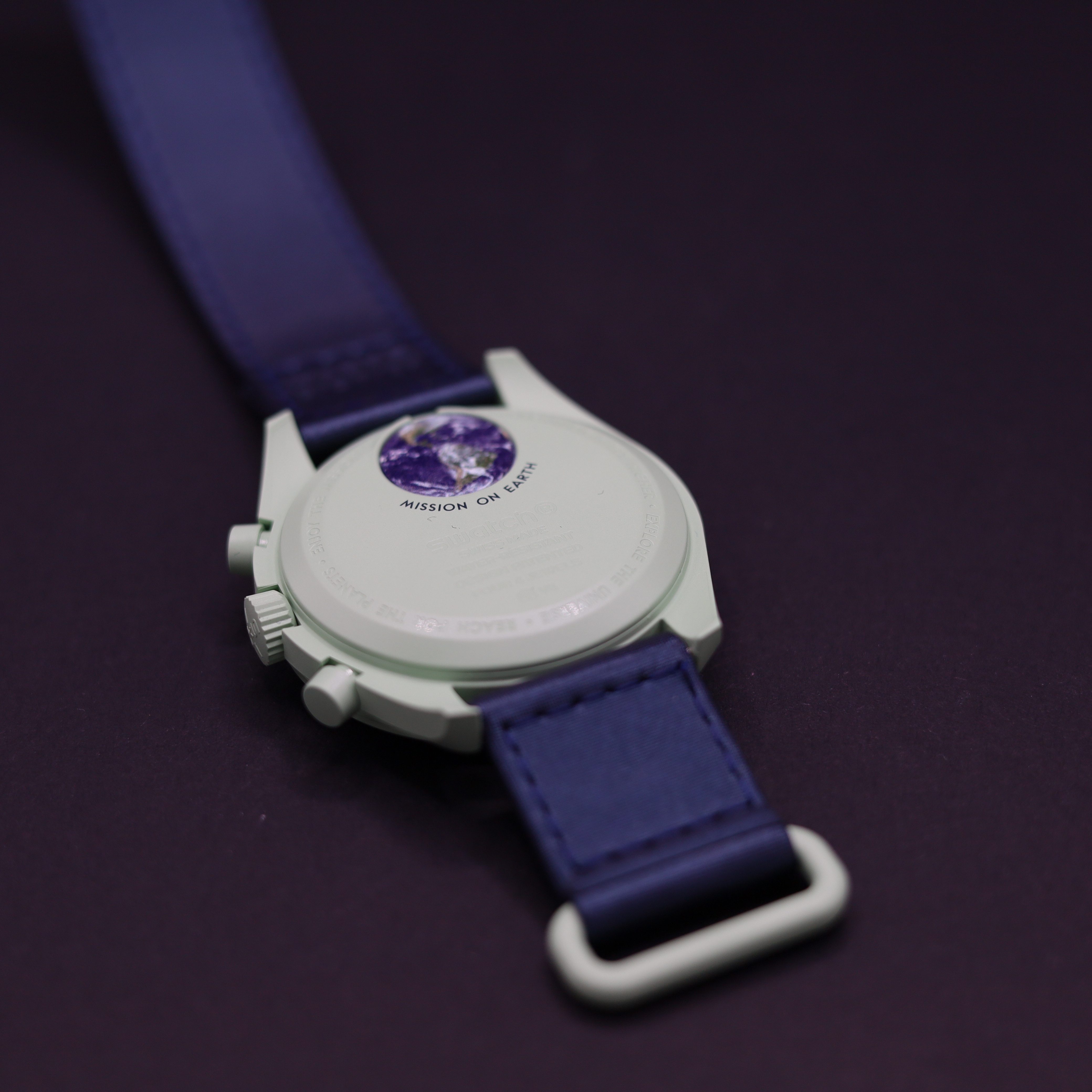 Swatch Chronograph Omega Swatch Bioceramic Moonswatch Mission To Earth