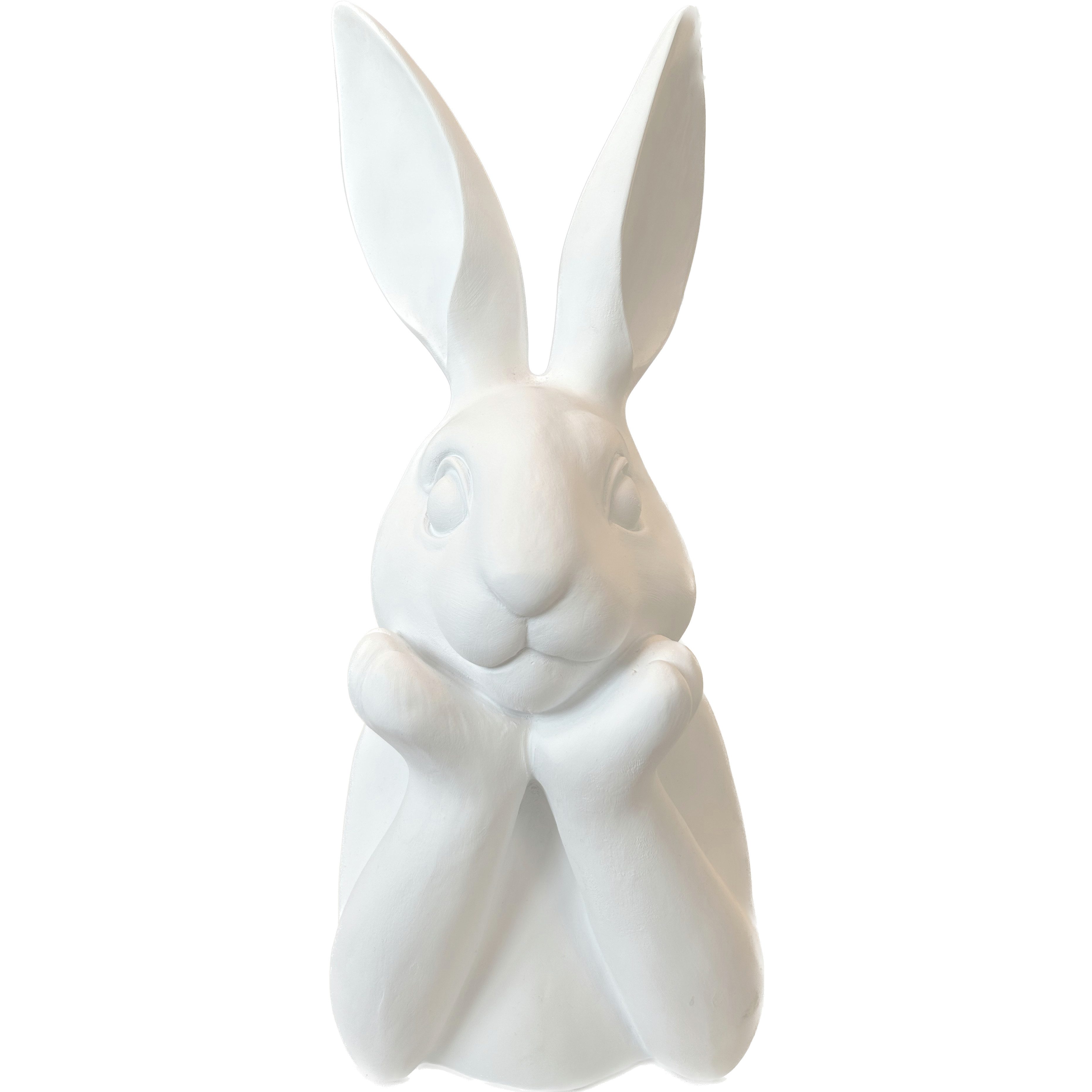 presentis Osterhase HASENBÜSTE Ben Osterhase weiß 25cm Moderne OSTERDEKO DEKOFIGUR innen