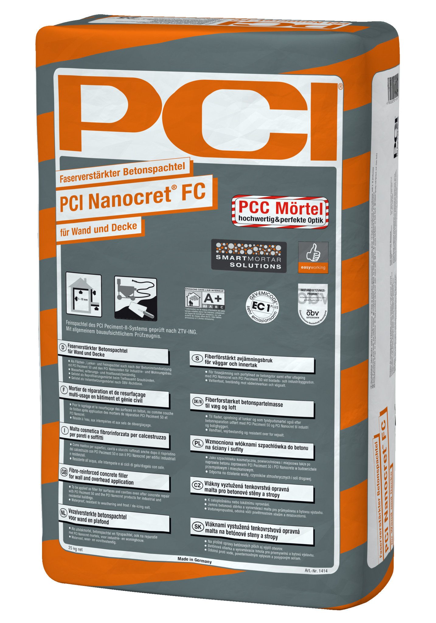PCI Ausgleichsmasse PCI Nanocret® FC grau 5 kg 5