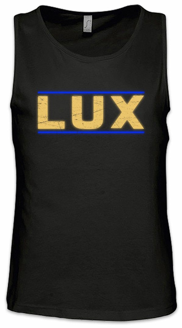 Tanktop Lux Ärmelloses T-Shirt Logo Symbol Sign PC Game Games Gaming Bar Diner