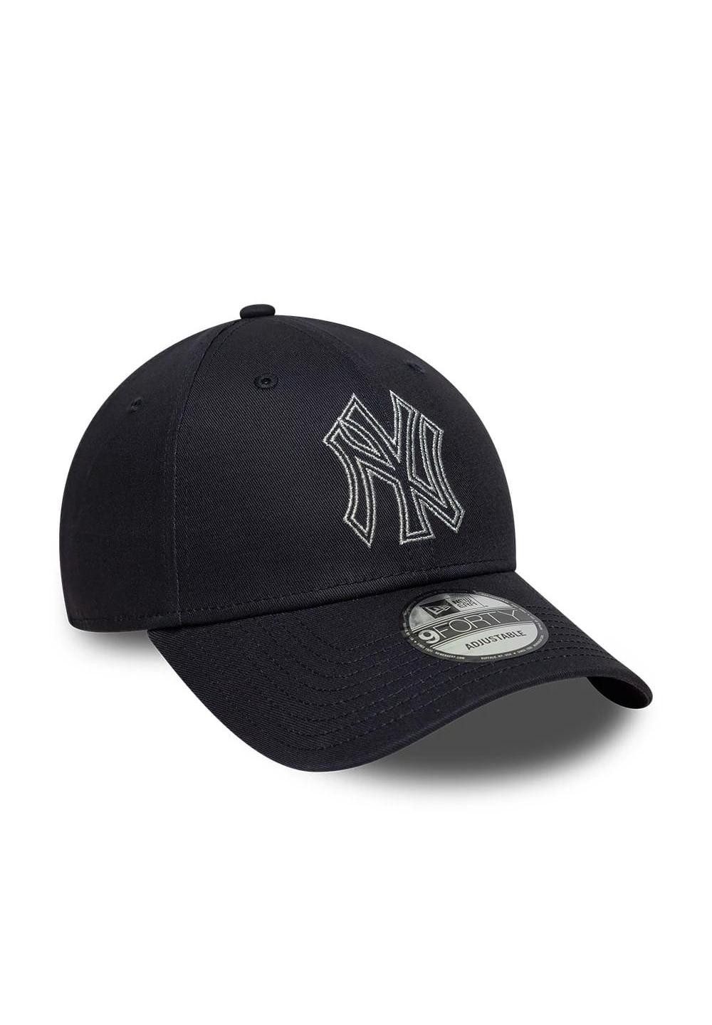 New Era Baseball Cap New York Yankees Metallic Outline 9Forty Adjustable Cap New Era Navy (1-St)
