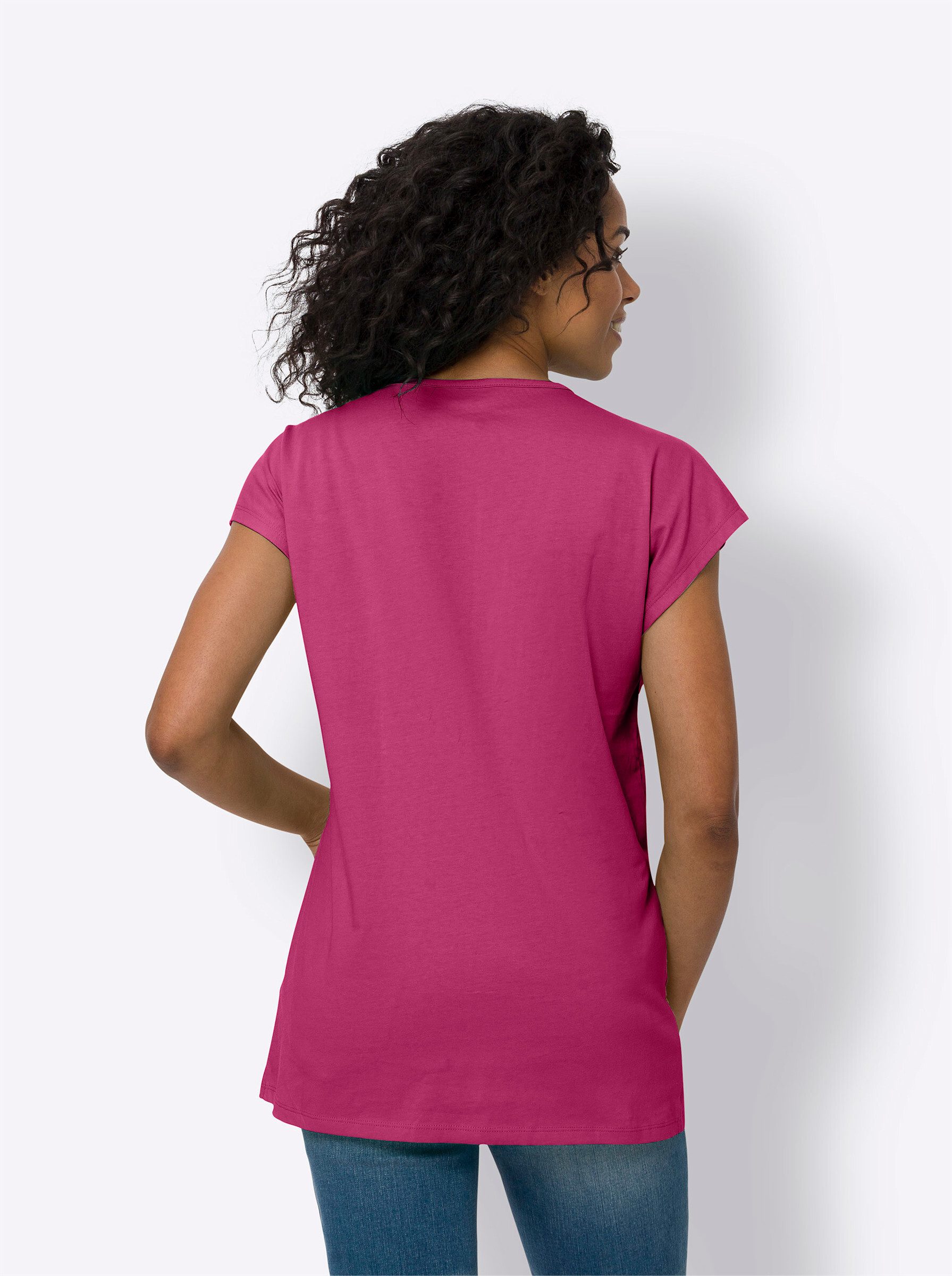 Sieh an! T-Shirt Longshirt Extra kurz – Bild 2 von 3