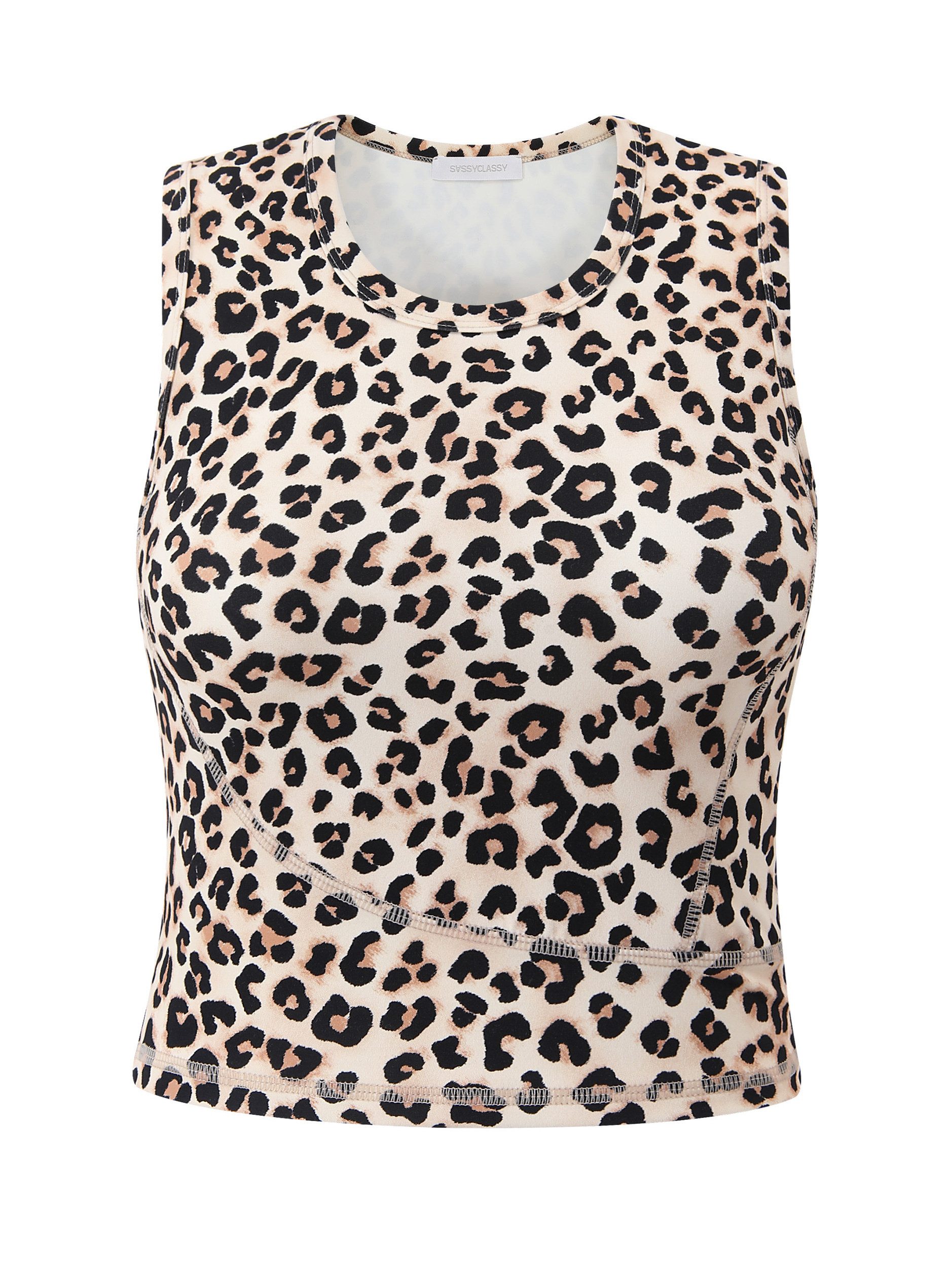 SASSYCLASSY T-Shirt Anliegendes Cropped Shirt für Damen Ärmelloses Top mit günstig online kaufen