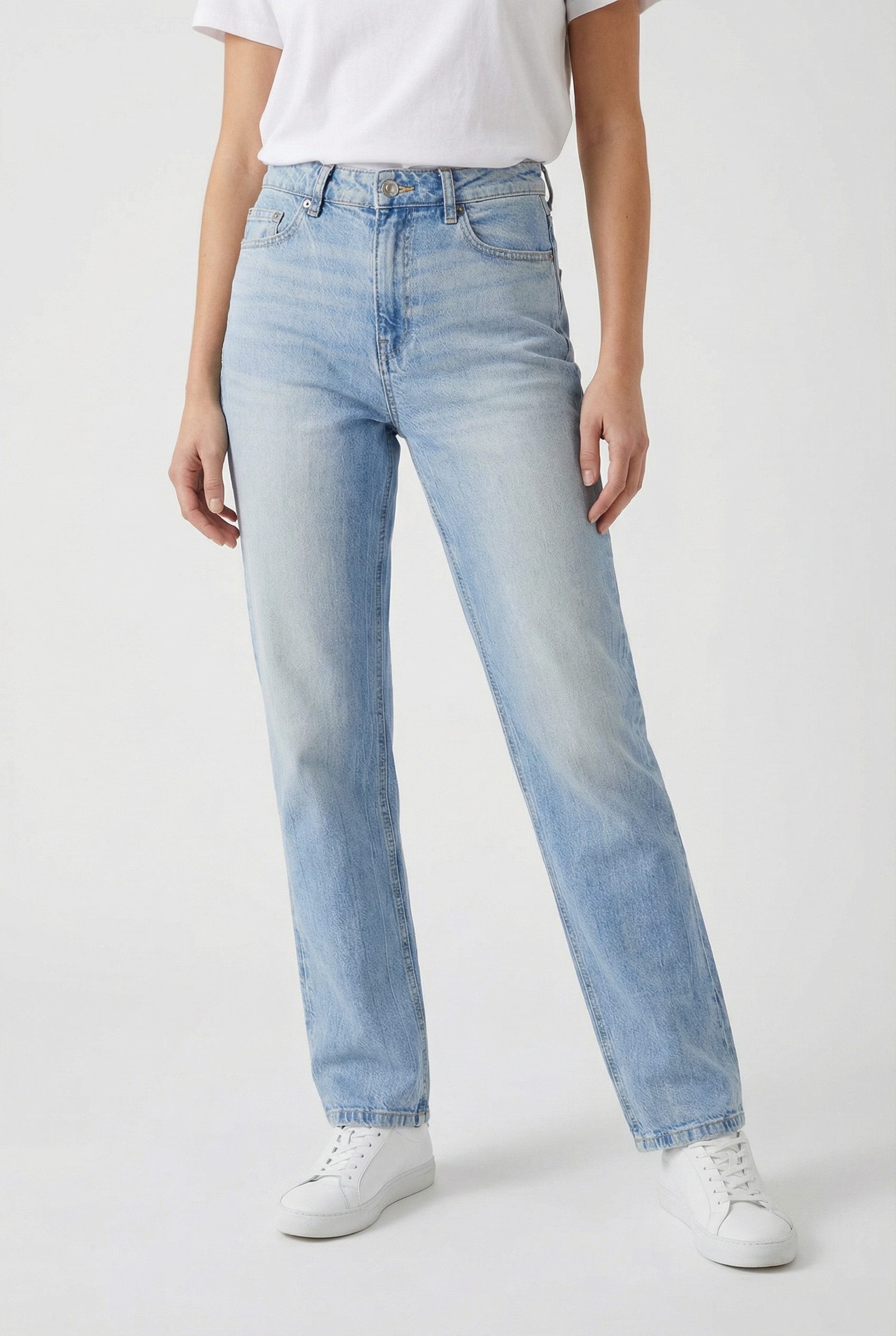 Tally Weijl High-waist-Jeans SPADEPEPPER Baumwollmischung, High-Waist mit geradem Beinverlauf