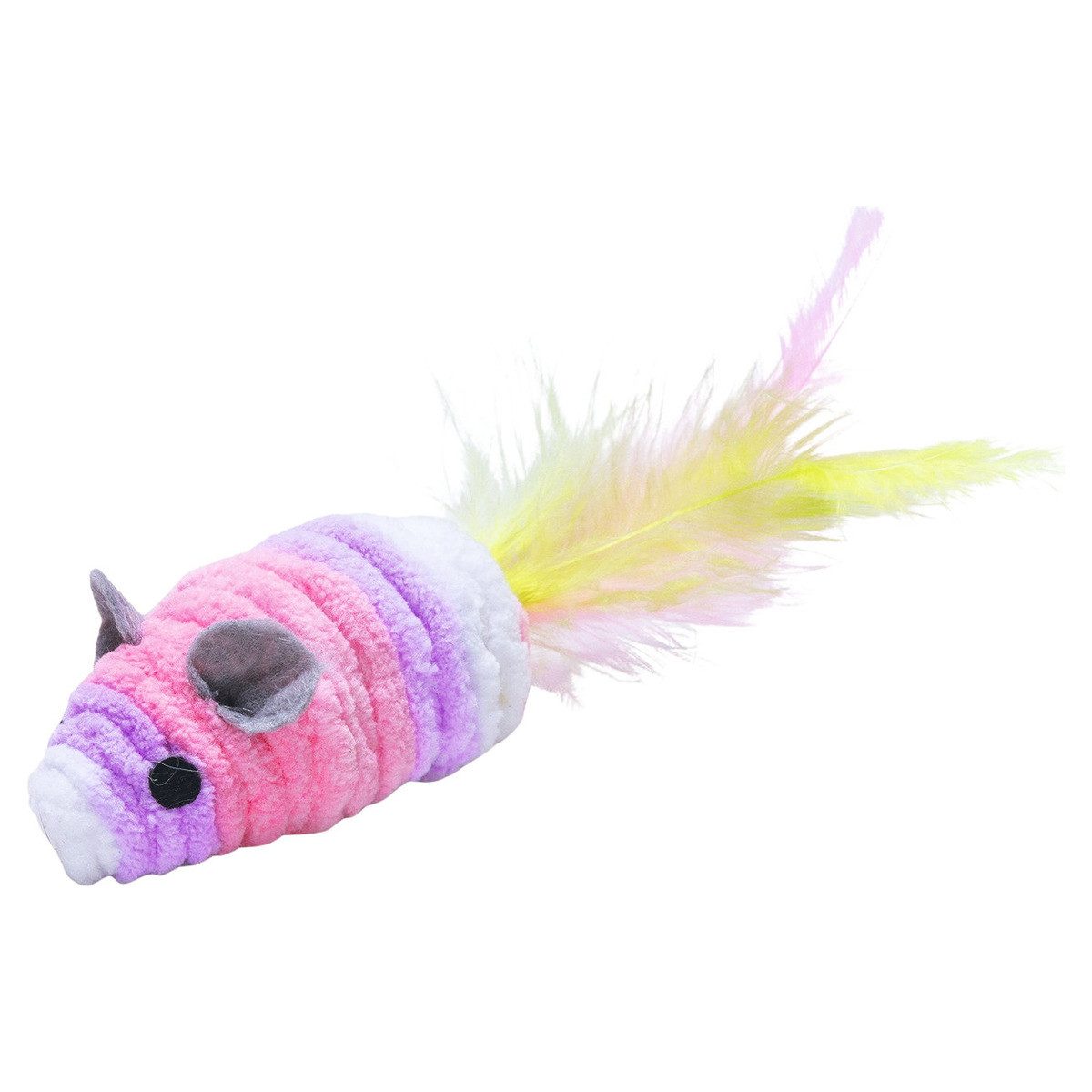 Beeztees Tierkuscheltier Katzenspielzeug Chenille Maus Mosey pink von Beeztees