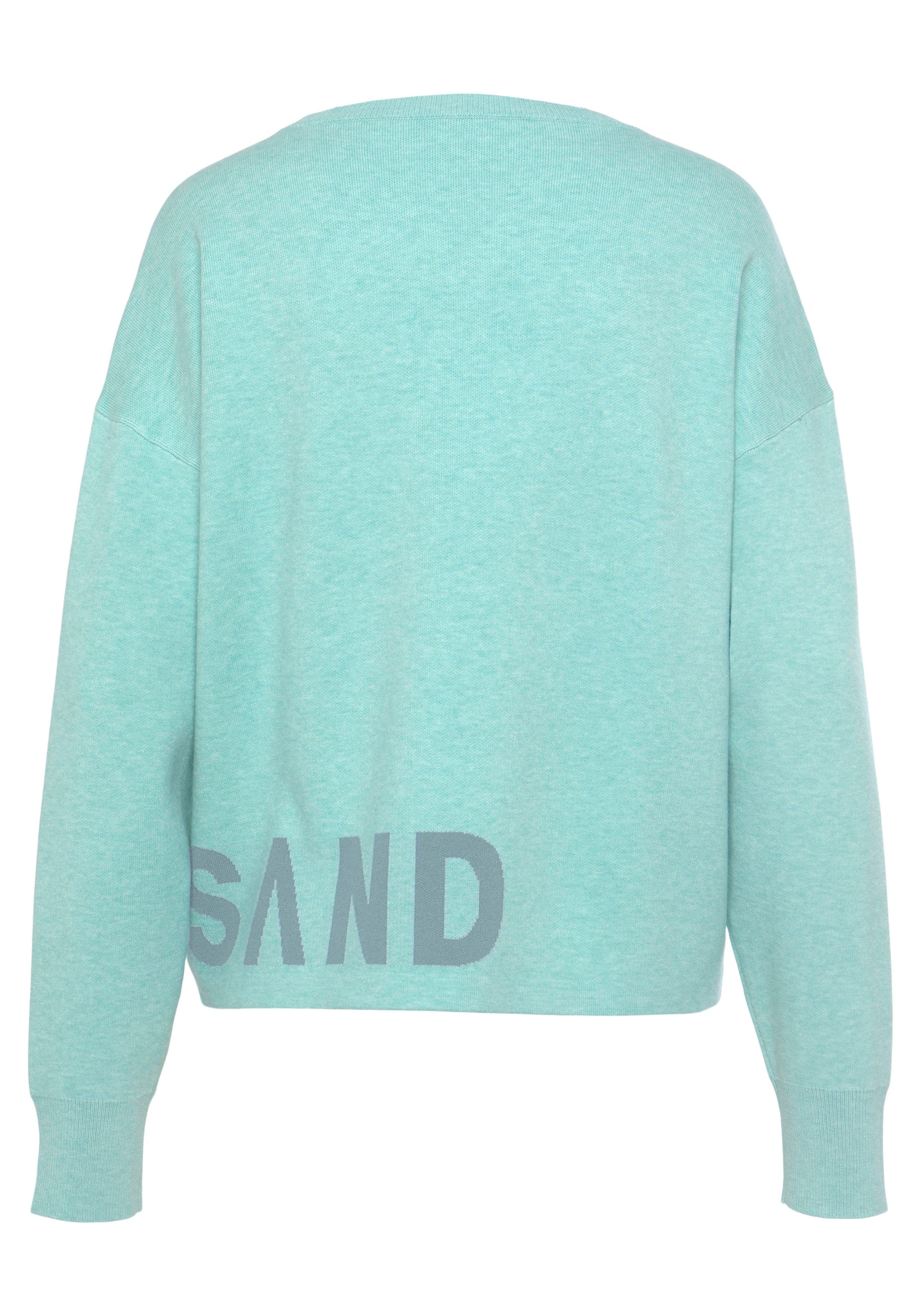 Elbsand Strickpullover aus hochwertigem Strick mit eingestricktem Logo, Loungewear