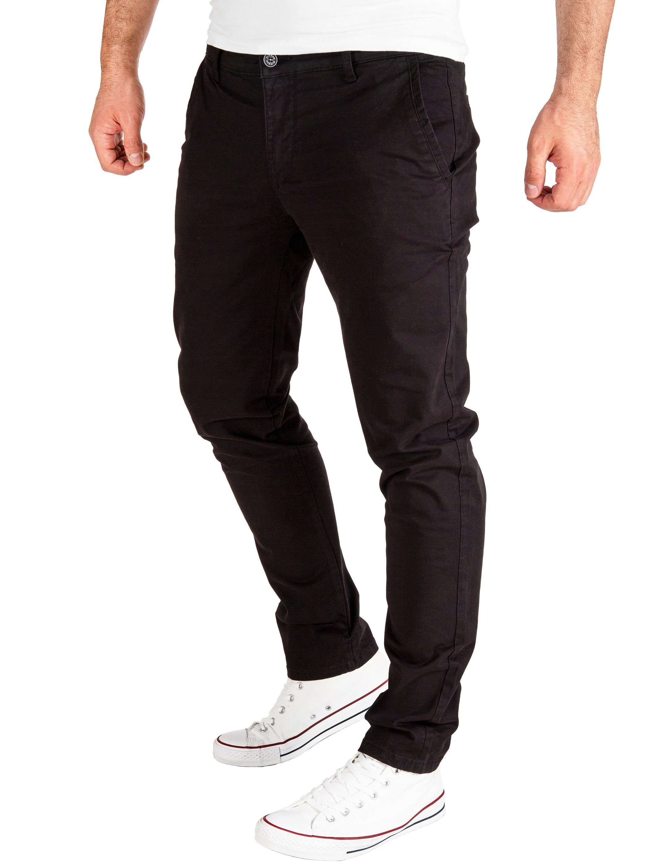 Pittman Chinohose Derrick moderne Baumwolll Chino Jeans mit Reißverschluss