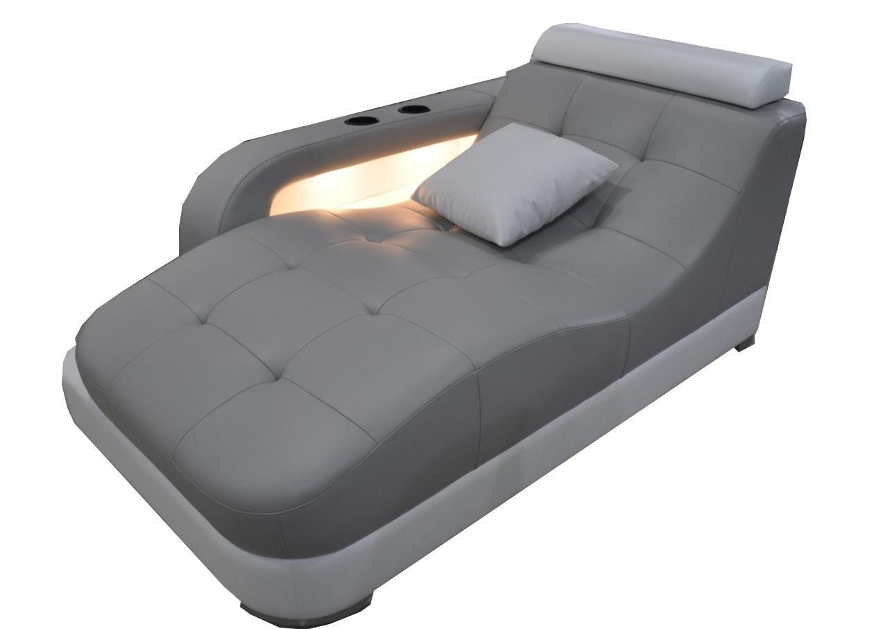 Xlmoebel Recamiere Hochwertiges mit Liegefunktion und Ottomane im Designer-Stil, Hergestellt in Europa