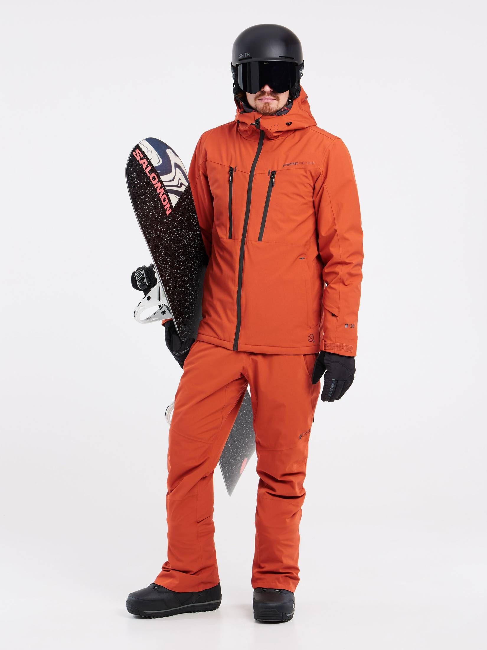 Herren (506) (1-St) Skijacke orange mandarine 23 Protest PRITTMO Skijacke