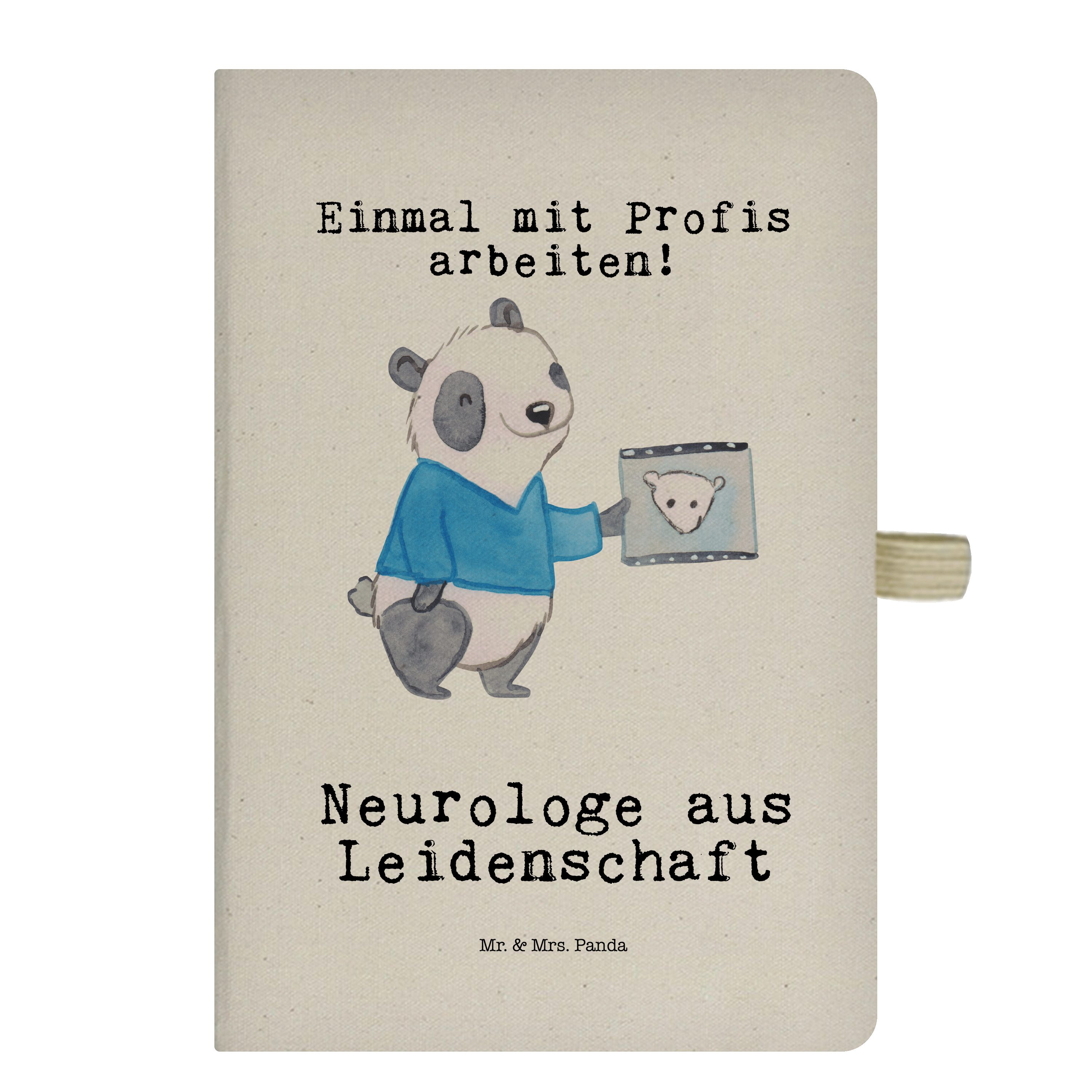 Mr. Journal, aus Ausbild - Mrs. & Mr. & Notizbuch Panda Leidenschaft Transparent Panda Mrs. - Neurologe Geschenk,