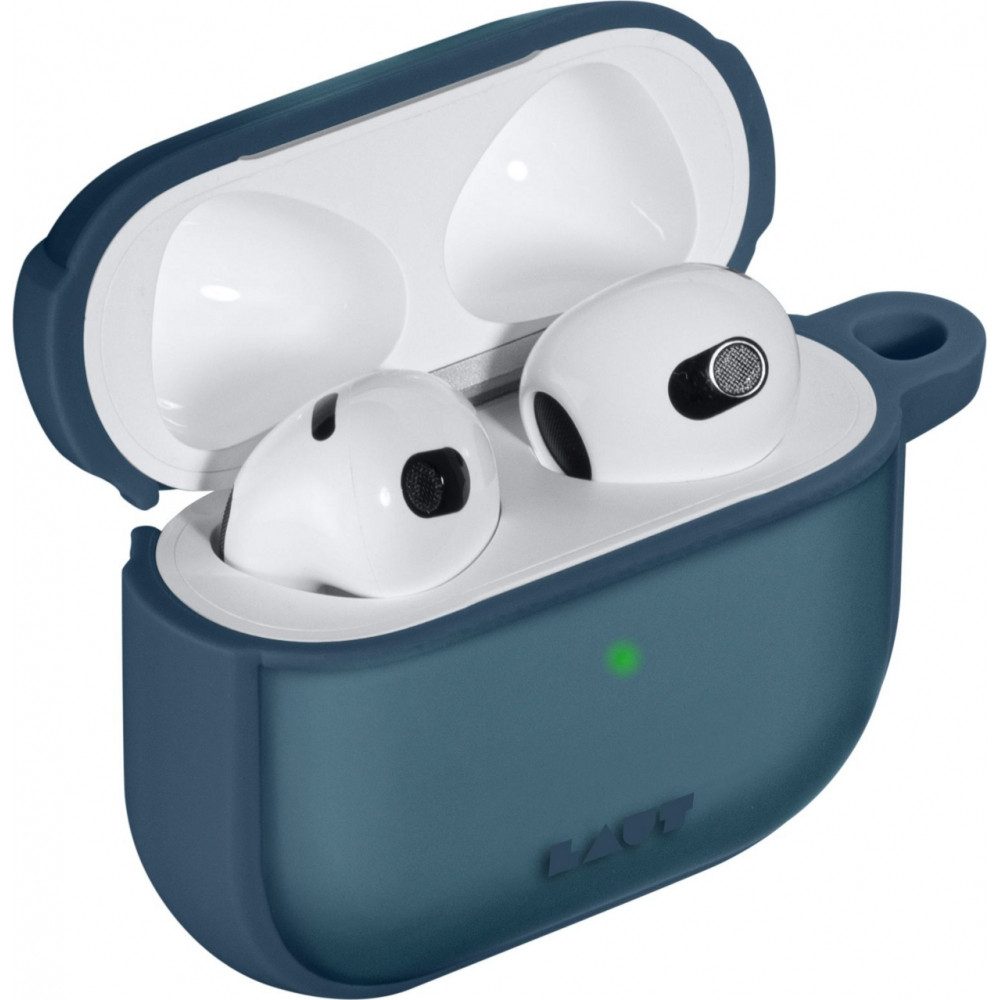 LAUT Handyhülle LAUT HUEX Cover Indigo Blue für Airpods 3 Schutzgehäuse. Apple Airpods 3