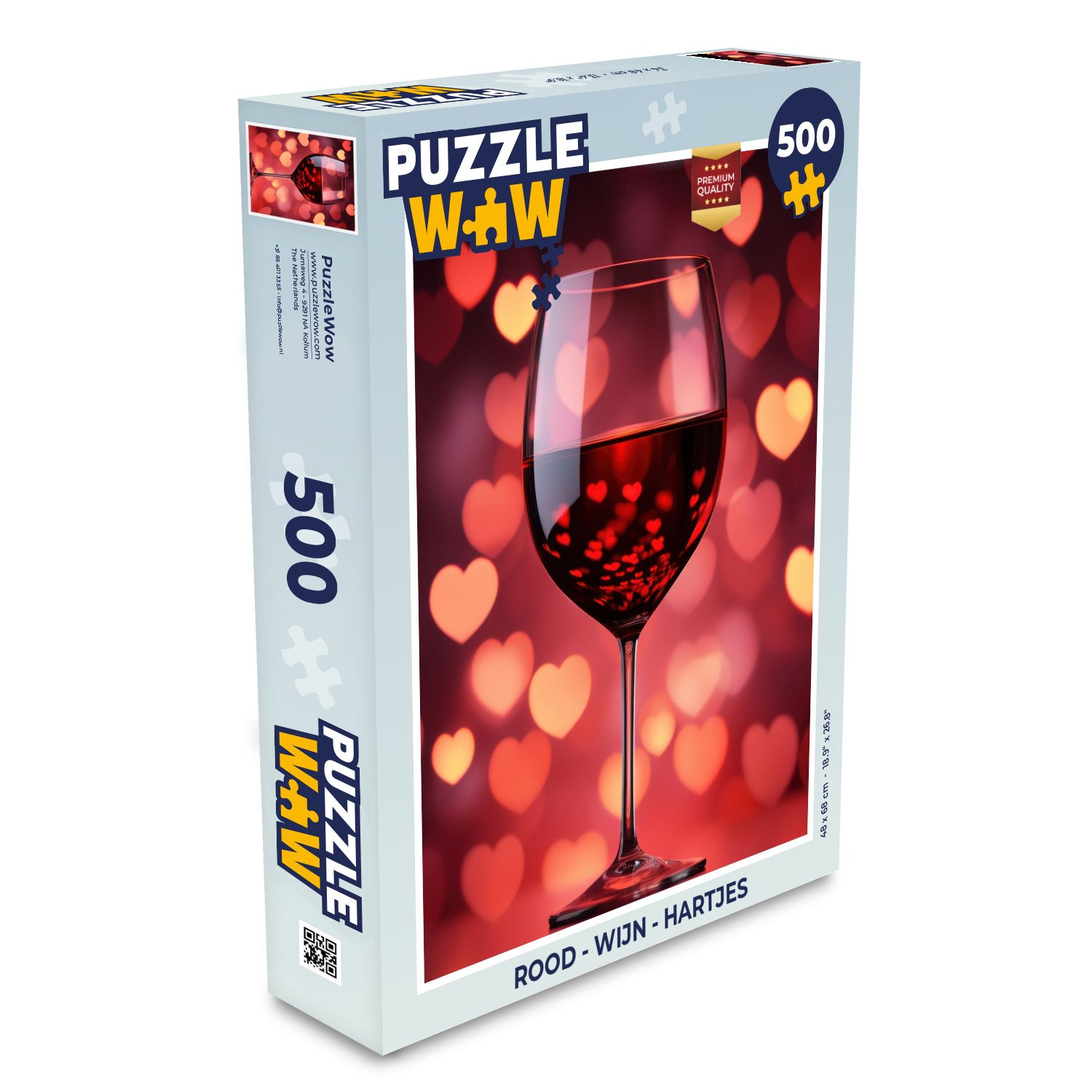 Puzzle Rot - Wein - Herzen