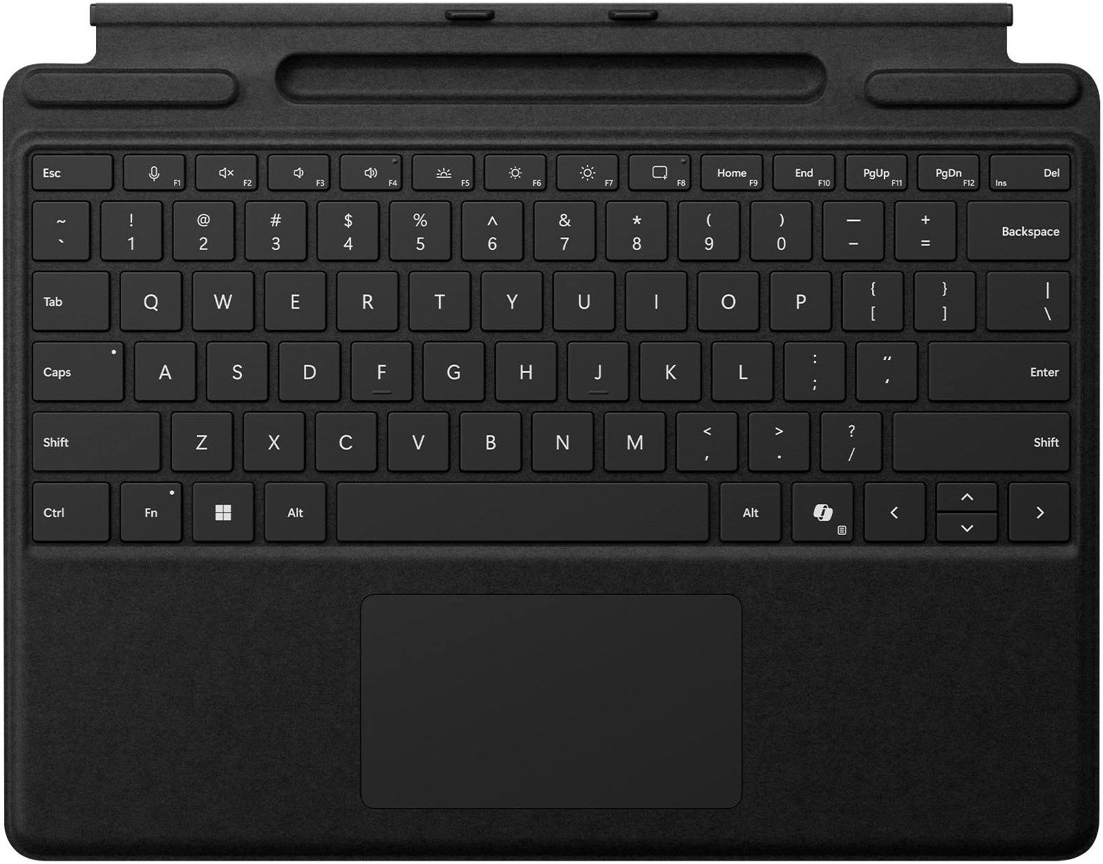 Microsoft Surface Pro Keyboard mit Stiftaufbewahrung Tastatur mit Touchpad