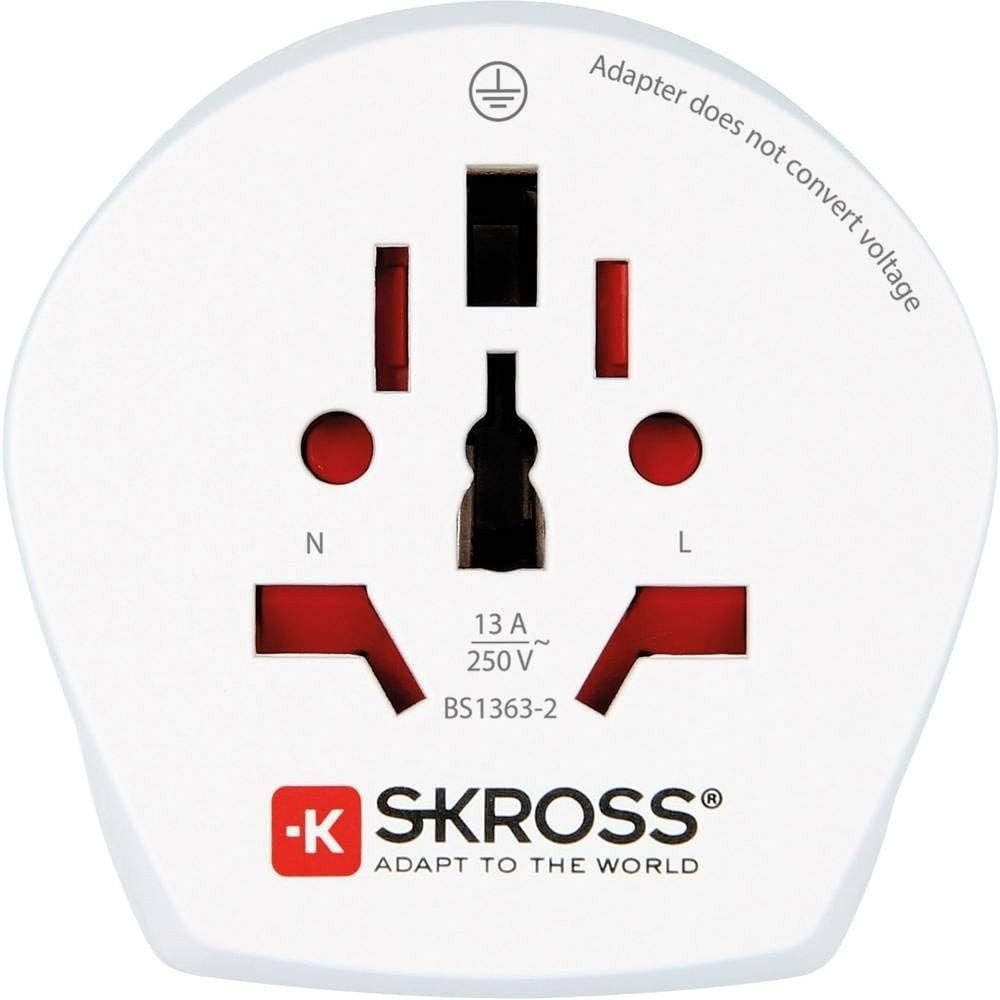 SKROSS Combo World Reiseadapter EU Israel Steckdosenadapter Reise Stecker Reiseadapter Type-F zu Type-F, Steckdosenadapter Adapter Reisestecker Universal Reisea – Bild 2 von 5