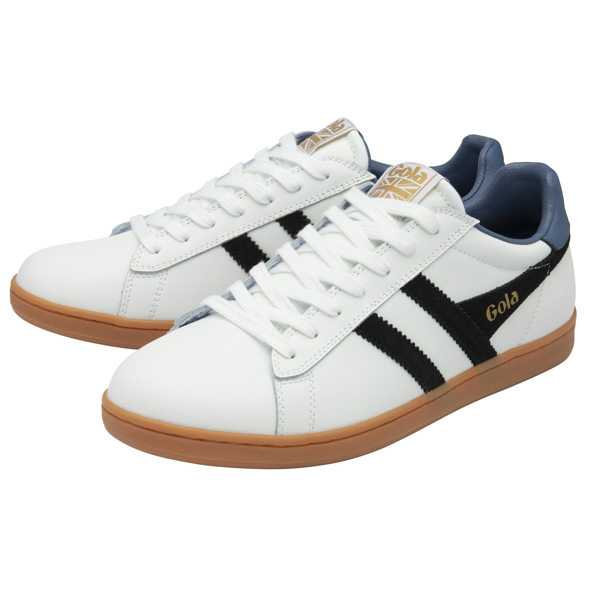 Equipe II Leder 2025 weiss/schwarz/mondlichtblau Herren Sneaker