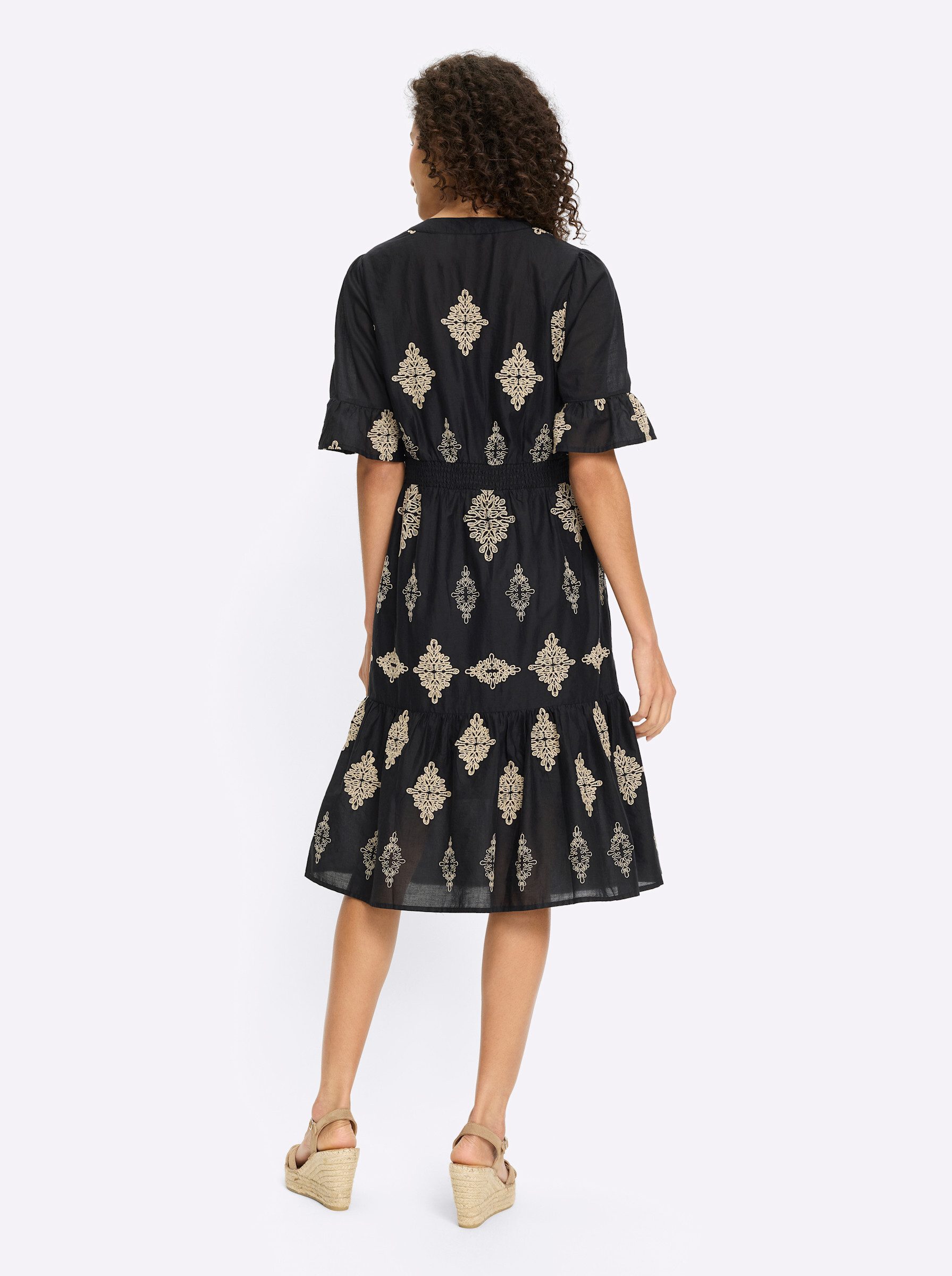 heine Etuikleid Kleid Langarm