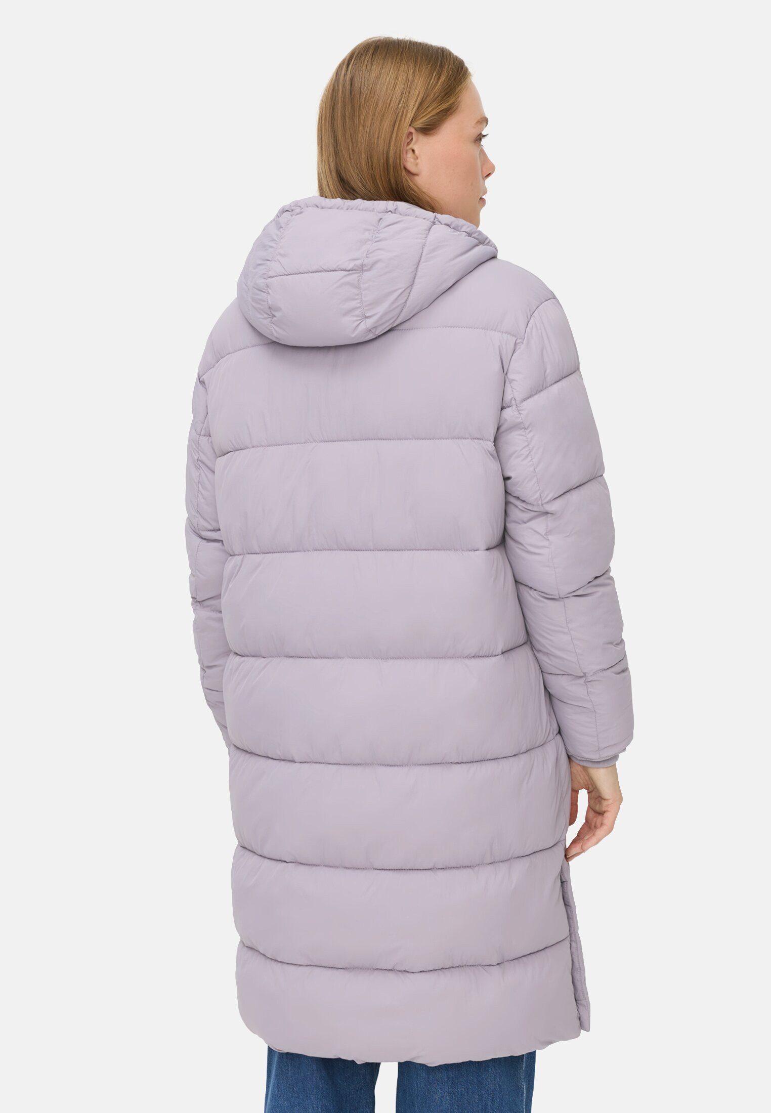 camel active Langmantel mit verstellbarem Saum und fester Kapuze Langarm Kapuze