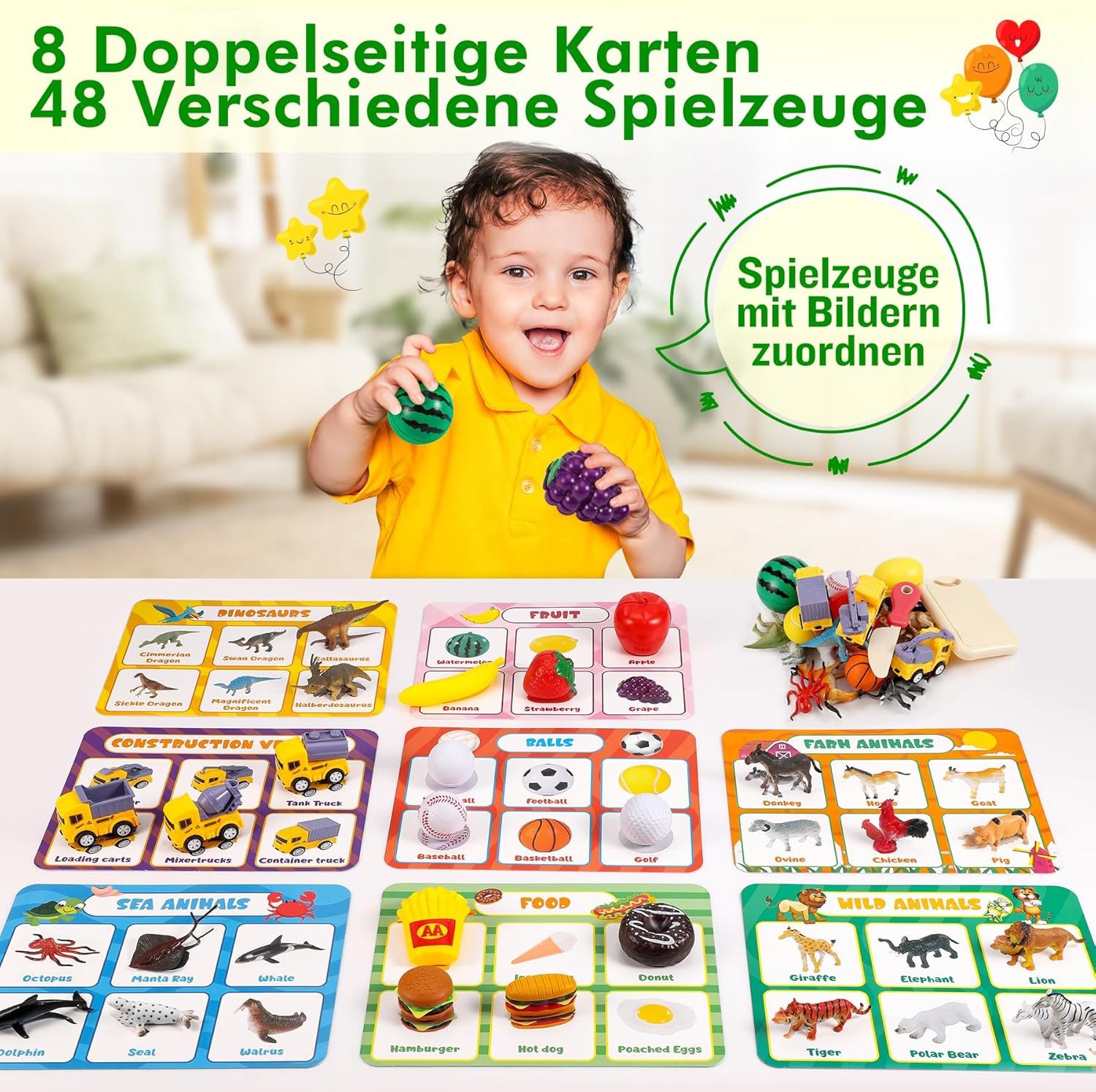 POPOLIC Lernspielzeug Montessori Sortier Spielzeug (Obst-Schnitt-Spiel günstig online kaufen