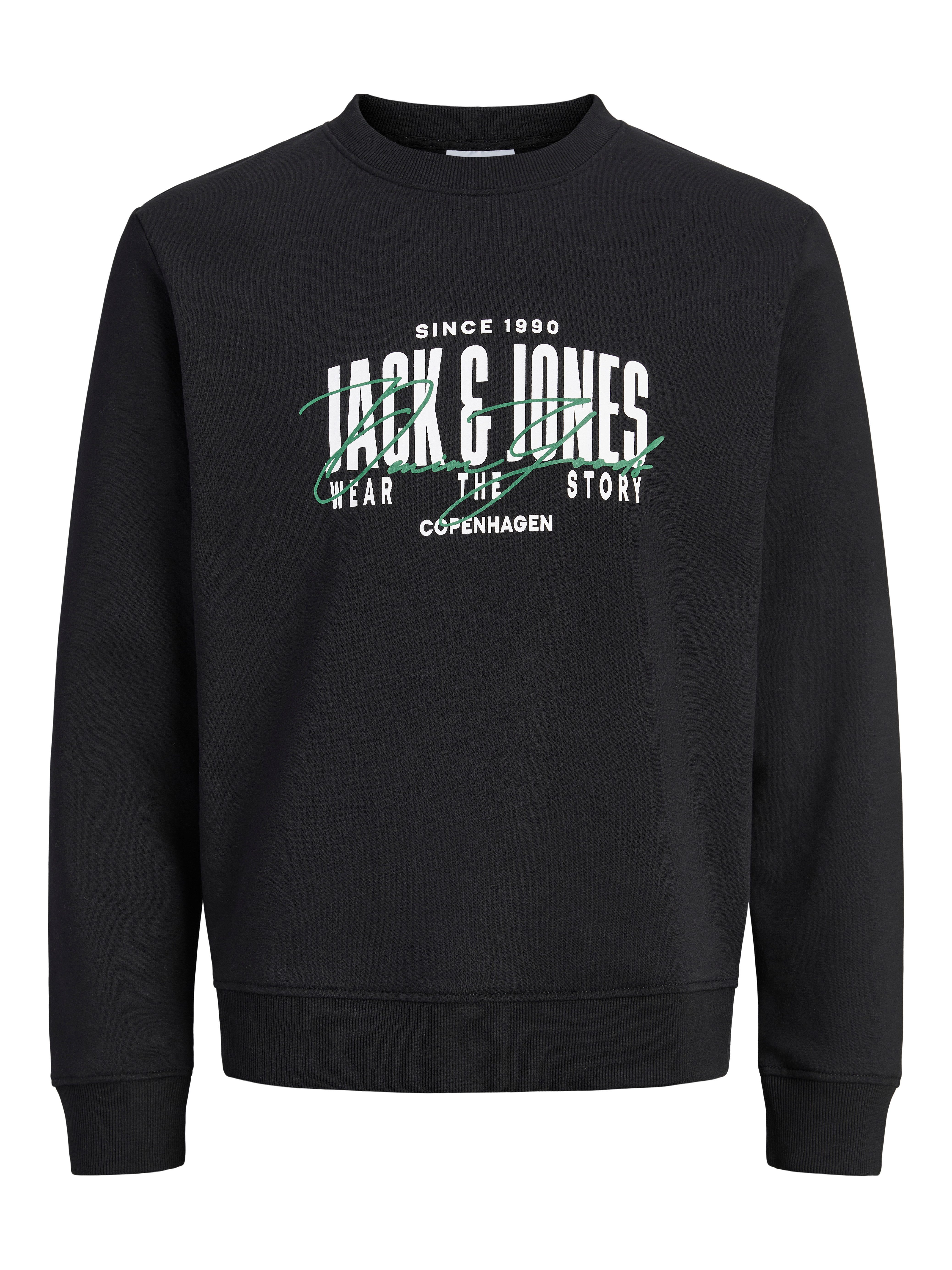 Jack & Jones Sweatshirt JJAERO SWEAT CREW NECK Materialmix, regular fit