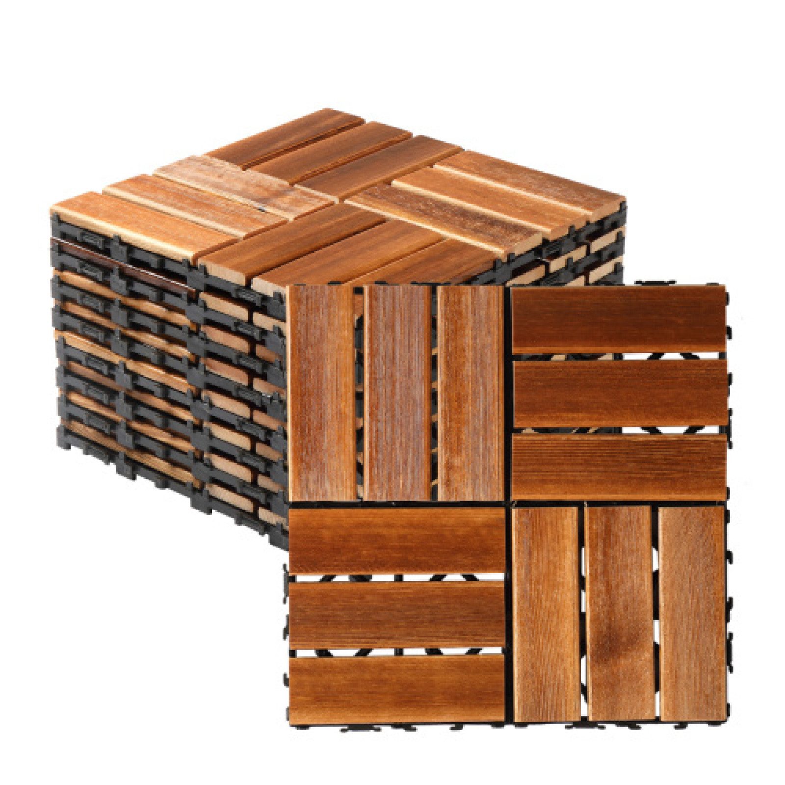 LALAHO Terrassendielen 11er Set Terrassendielen