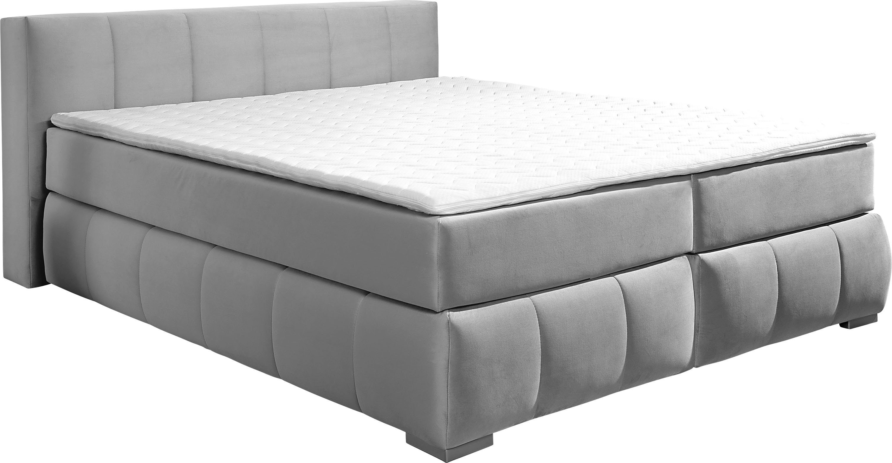 Home affaire Boxspringbett "Chelles", inkl. Topper, in XXL- Überlänge 220 c günstig online kaufen