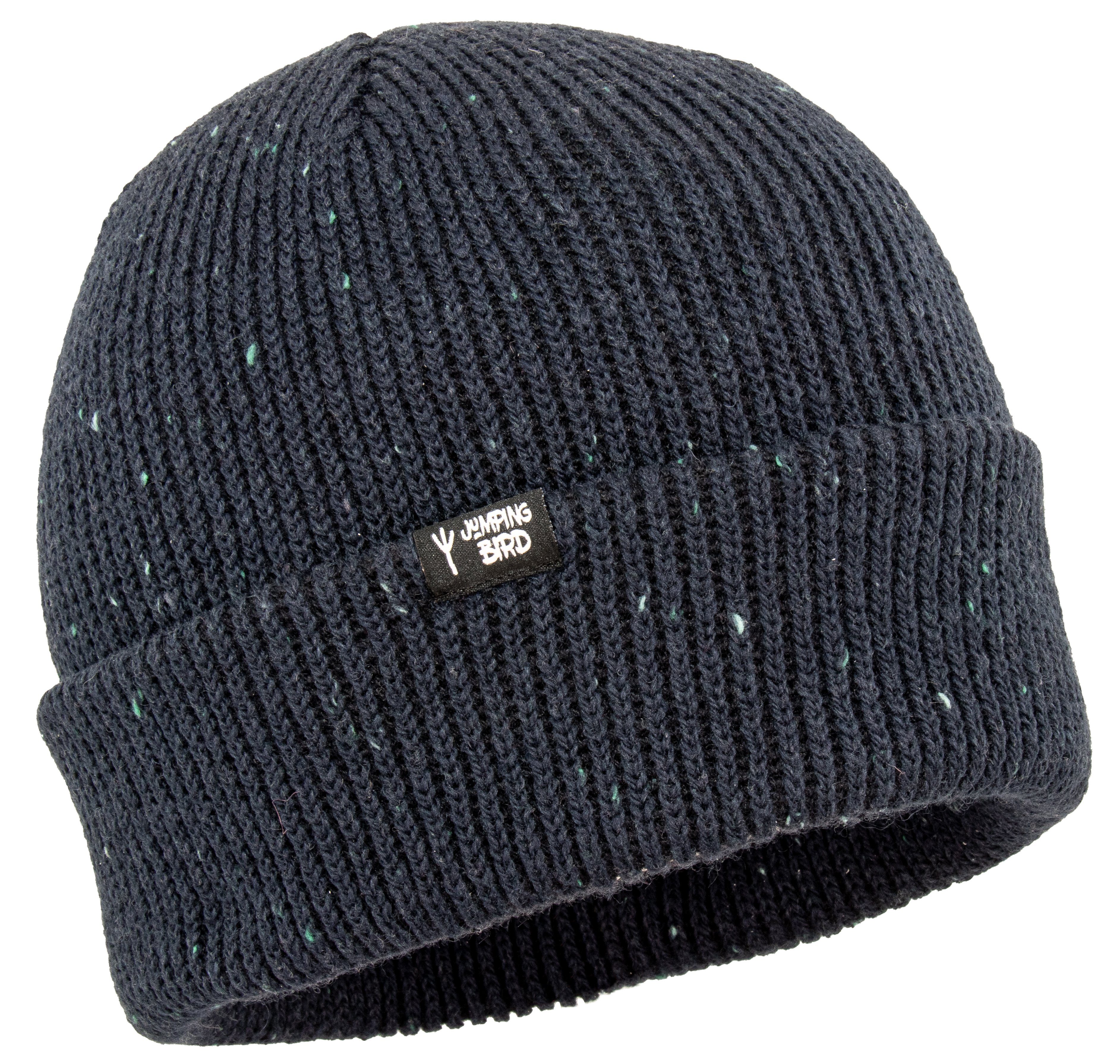 Jumping Bird Beanie Dunkelblau