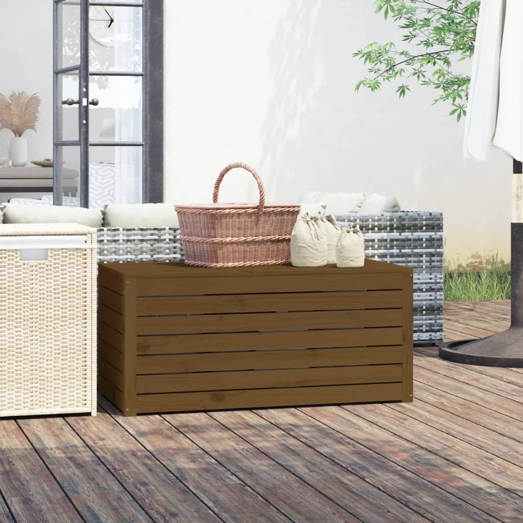 Gartenbox Massivholz Honigbraun Kiefer vidaXL 101x50,5x46,5 cm Gartenbox