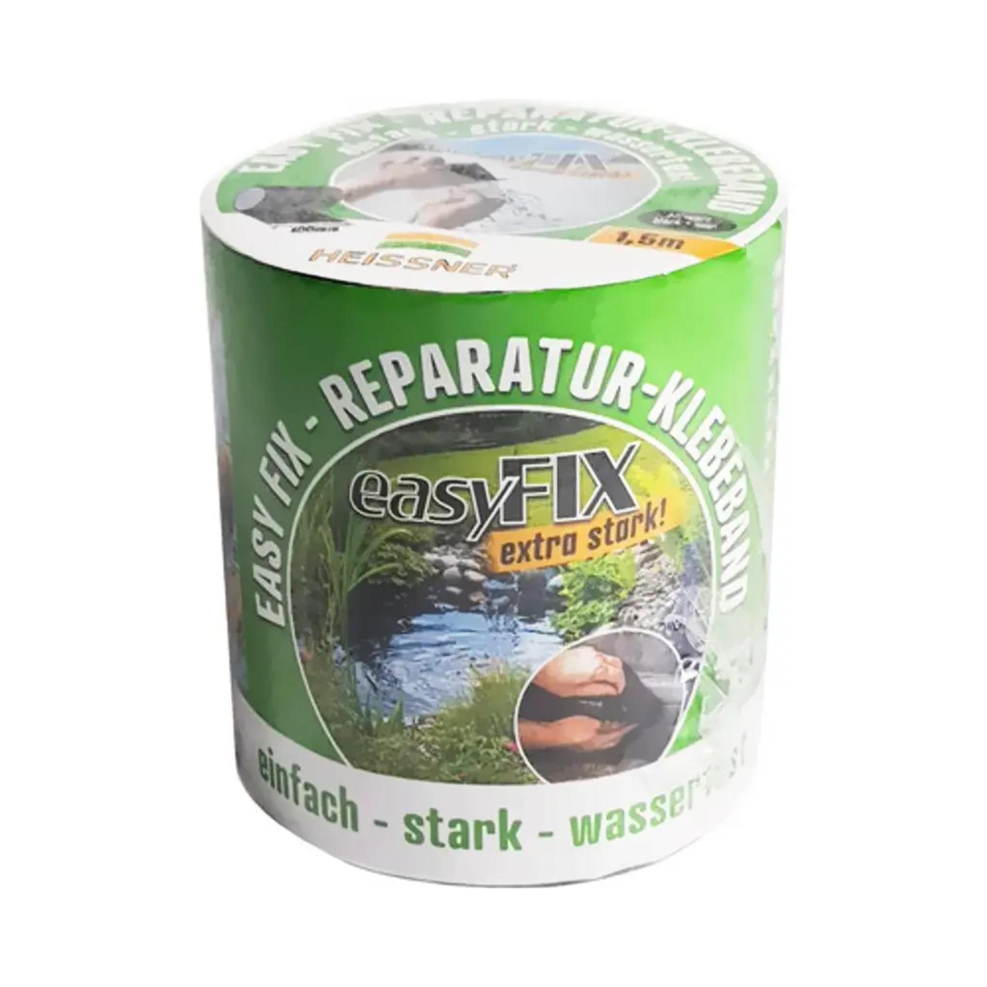 Heissner Klebeband Reparatur-Klebeband 'EASY FIX', 150cm schwarz (1-St)