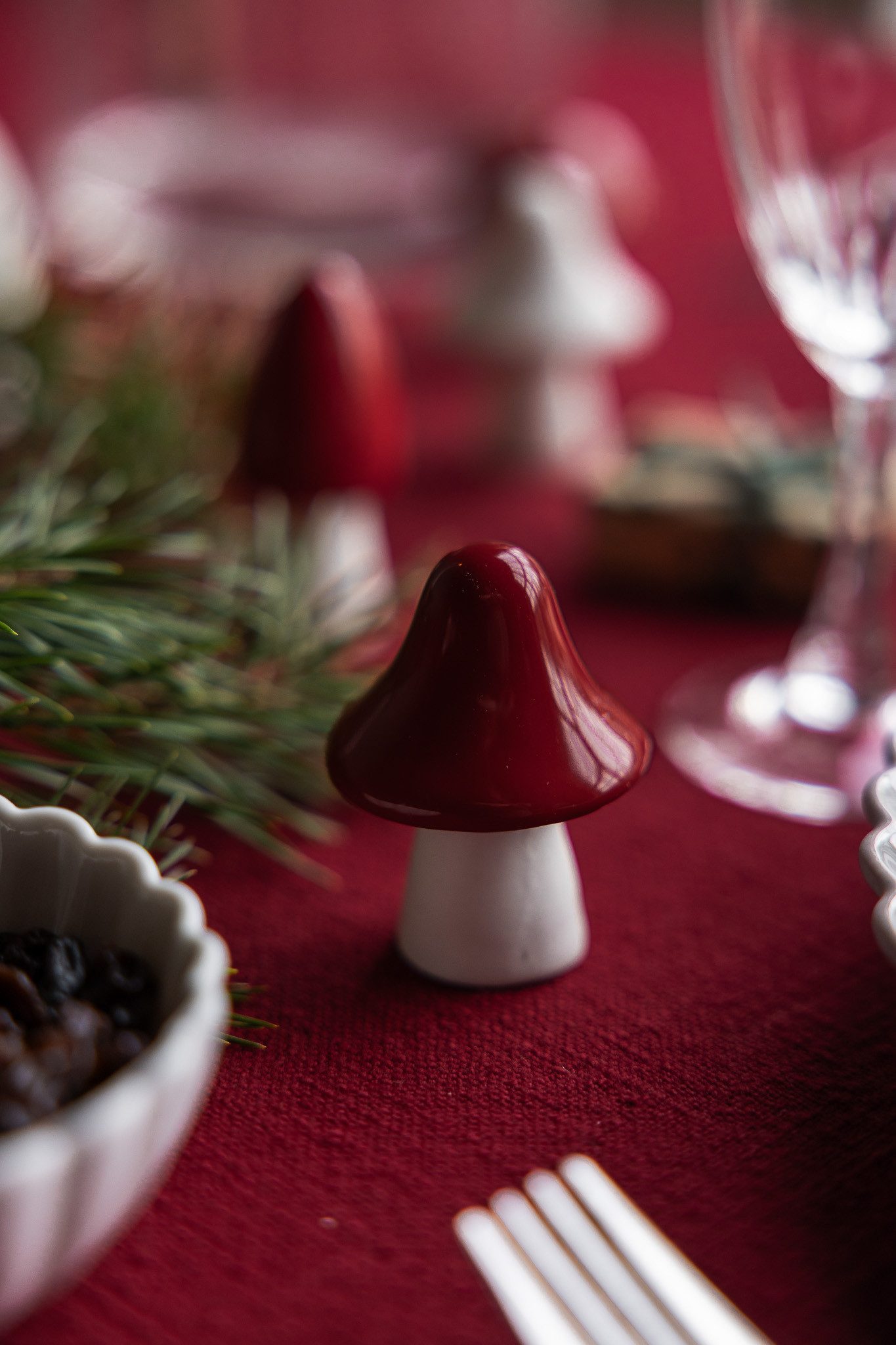 Storefactory Scandinavia Dekoobjekt Pilz aus Keramik, herbstliche Dekoration, Dekofigur aus Keramik