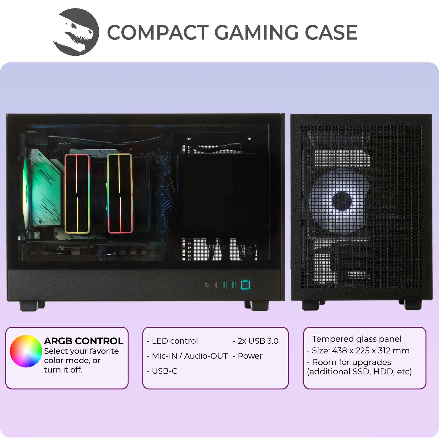 Sedatech UCCM403I1I1HF - Gaming Gaming-PC (AMD Ryzen 5 7500F 6x 3.7GHz (max 5.0GHz), Geforce RTX5060 8GB, 32 GB RAM, 2000 GB SSD, Wlan 6E)