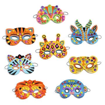 DJECO Verkleidungsmaske DIY: Mosaik-Masken Dschungeltiere Do it Yourself