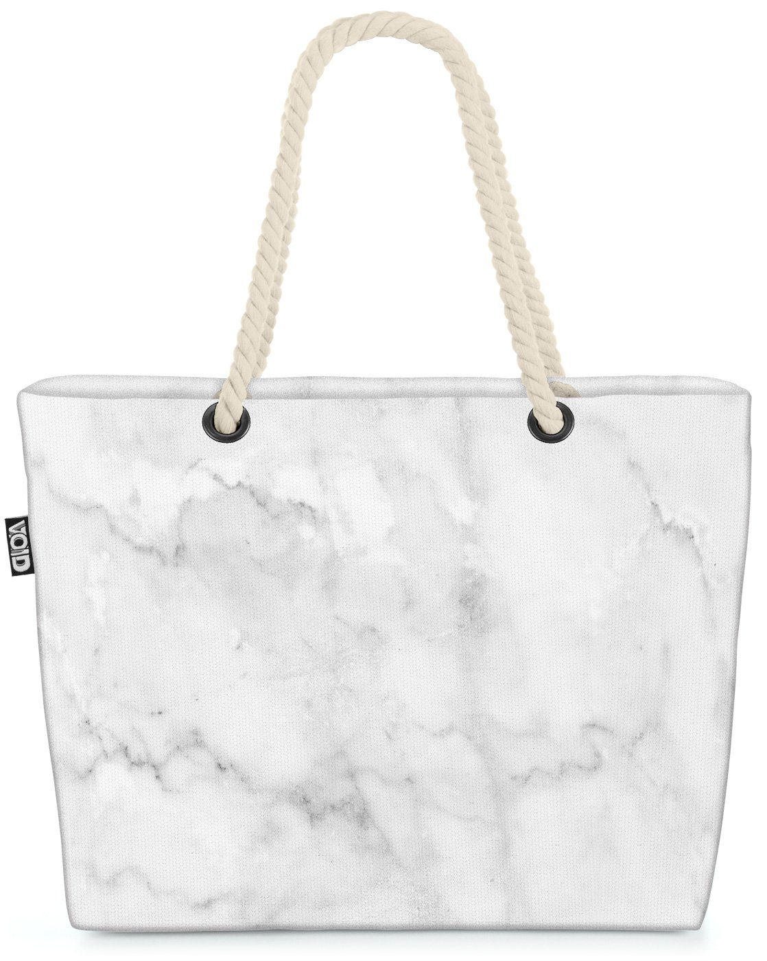 VOID Strandtasche (1-tlg), Marmor Granit abstrakt silber Boden Luxus Bag Küche Fels wand Beach muster