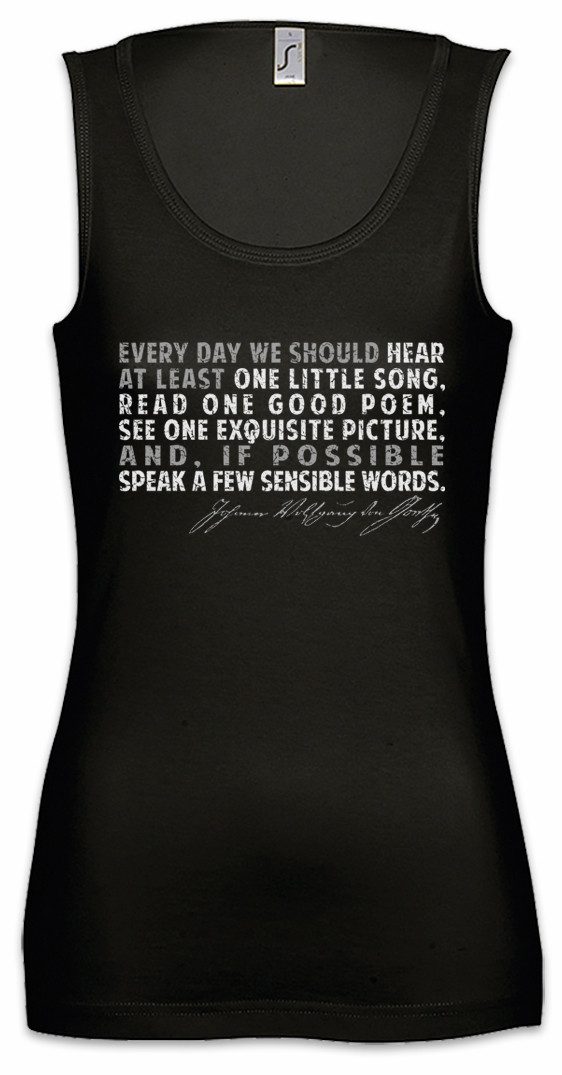 Tanktop Goethe Every Day Ärmelloses Damen T-Shirt Johann Wolfgang Von Faust