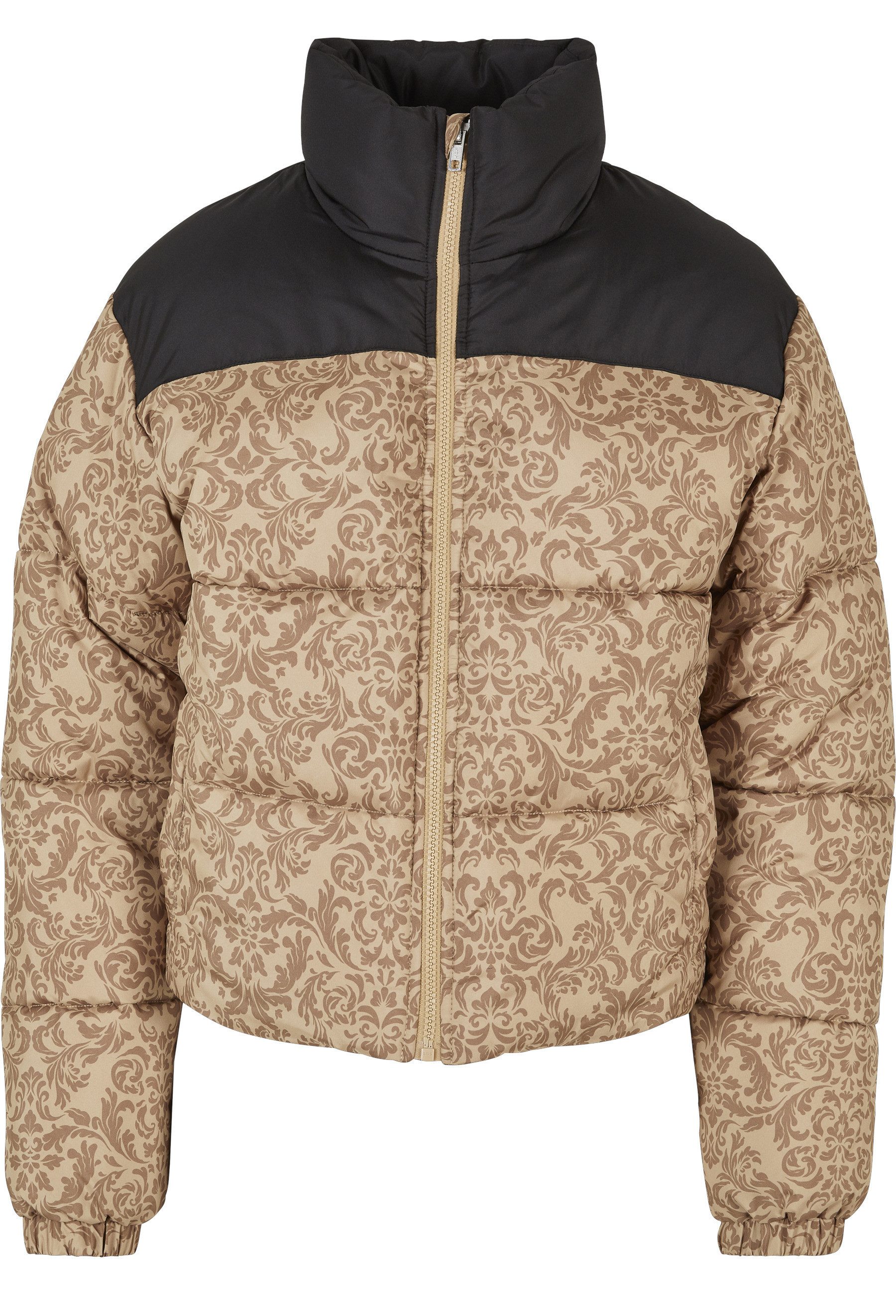 URBAN CLASSICS Winterjacke Urban Classics Damen Ladies AOP Retro Puffer Jacket (1-St)