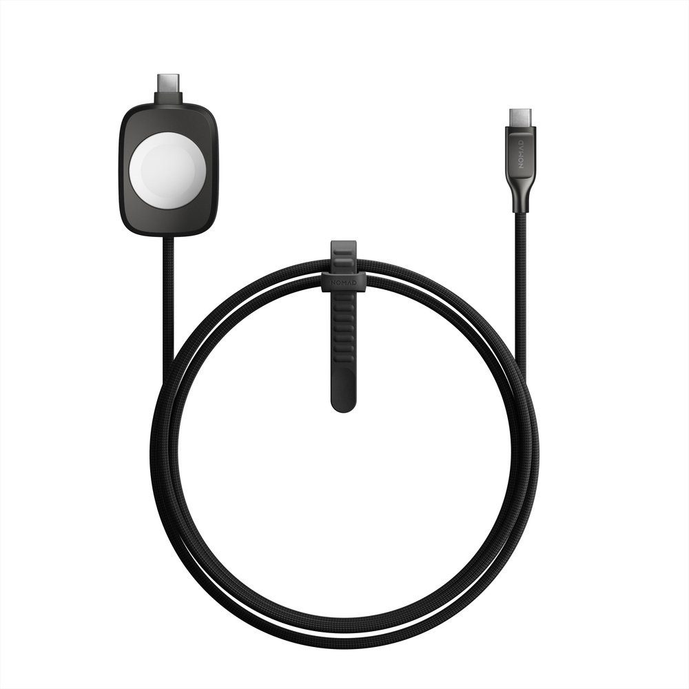 Nomad Universal Ladekabel Smartwatch-Ladekabel, für iPhone, Watch, Schwarz