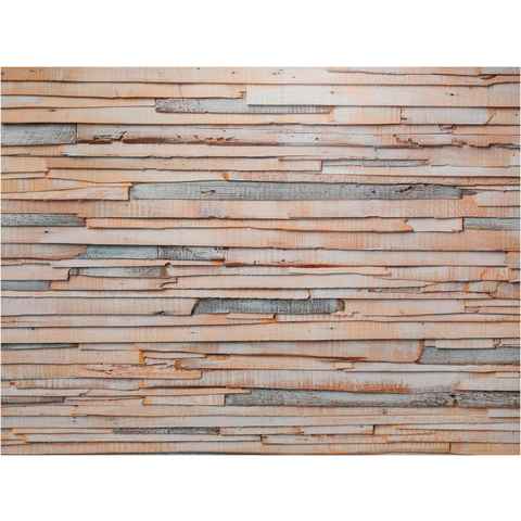 Komar Fototapete Whitewashed Wood, 368x254 cm (Breite x Höhe), inklusive Kleister