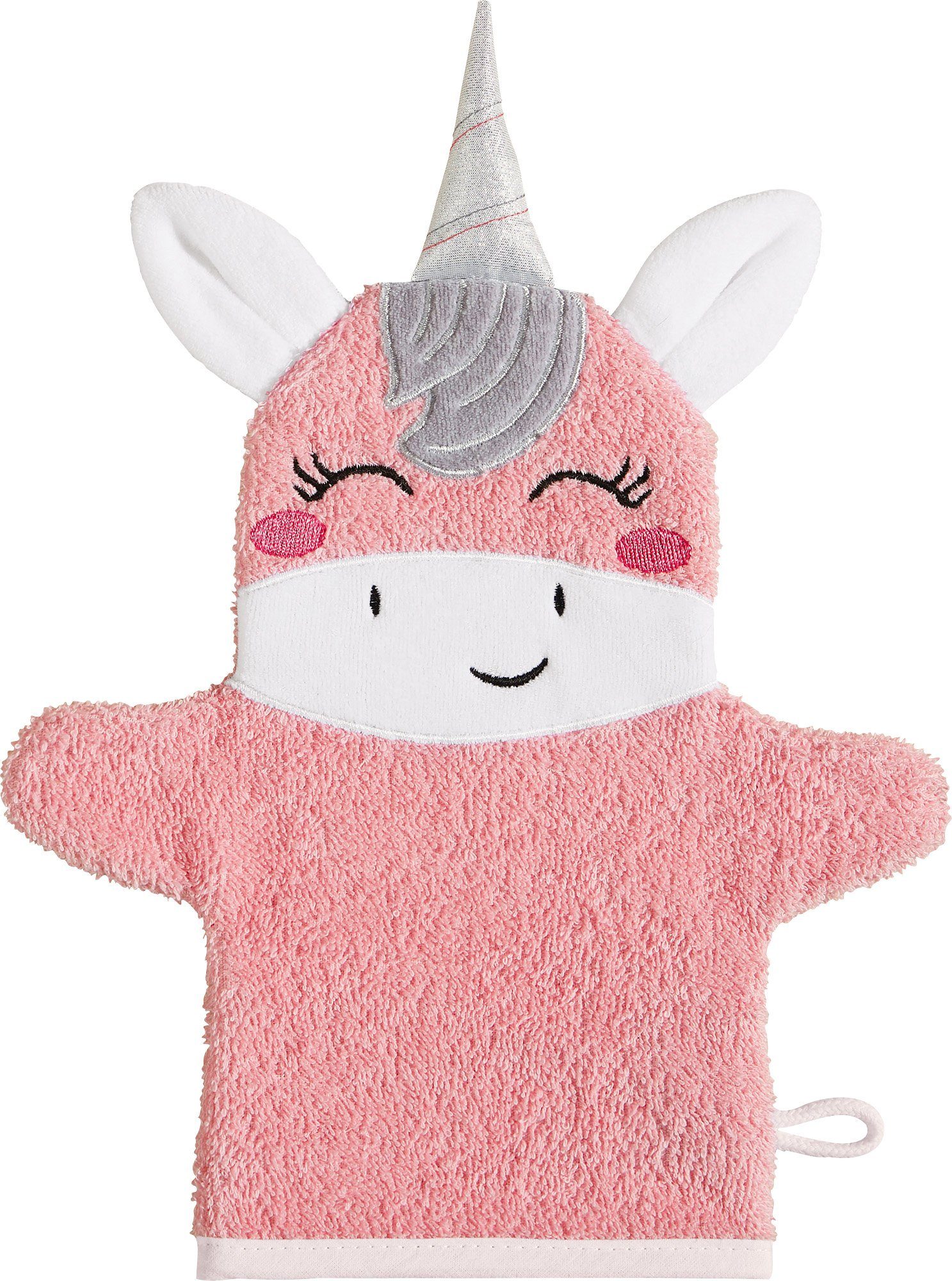 Waschhandschuh Kinder-Waschhandschuh 2-in-1 "Einhorn"