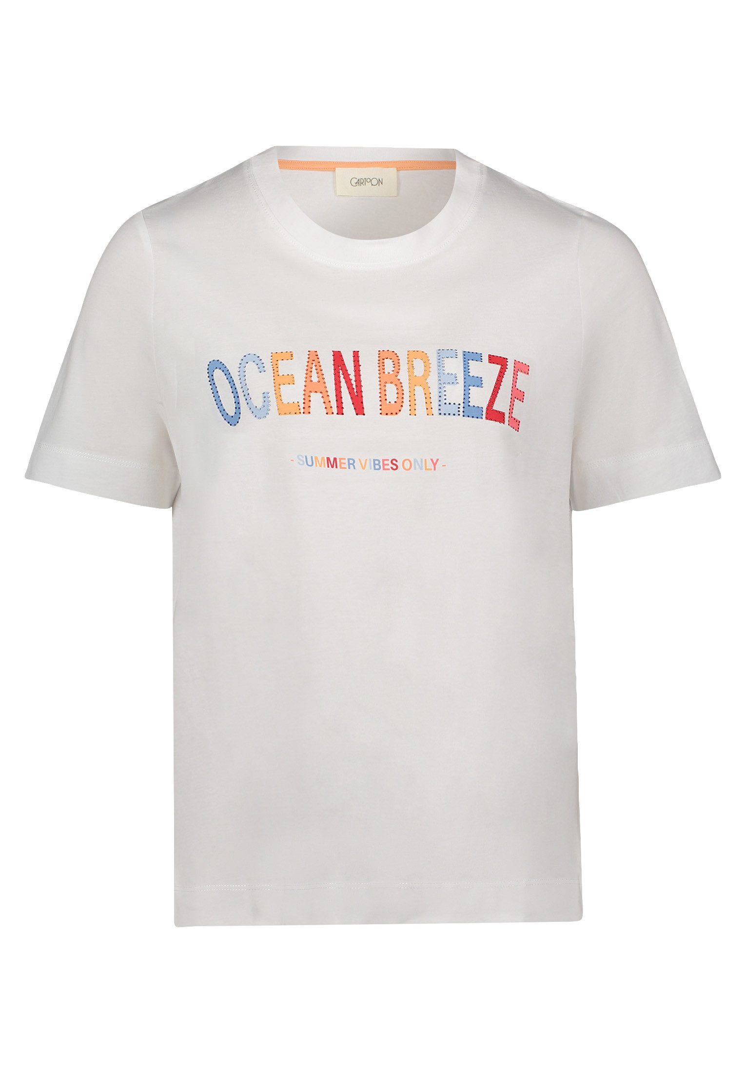 Cartoon Kurzarmshirt Cartoon Printshirt mit Rundhalsausschnitt günstig online kaufen