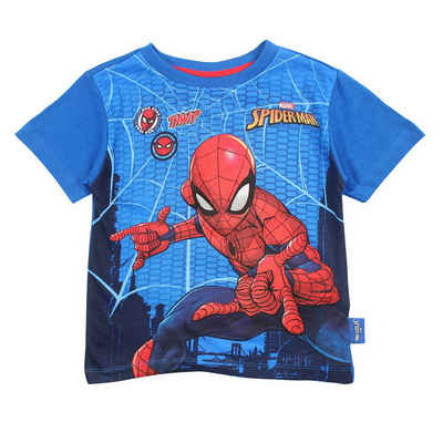MARVEL Print-Shirt Marvel Spiderman Kinder Jungen T-Shirt Kurzarm Shirt Gr. 98 bis 128, Baumwolle