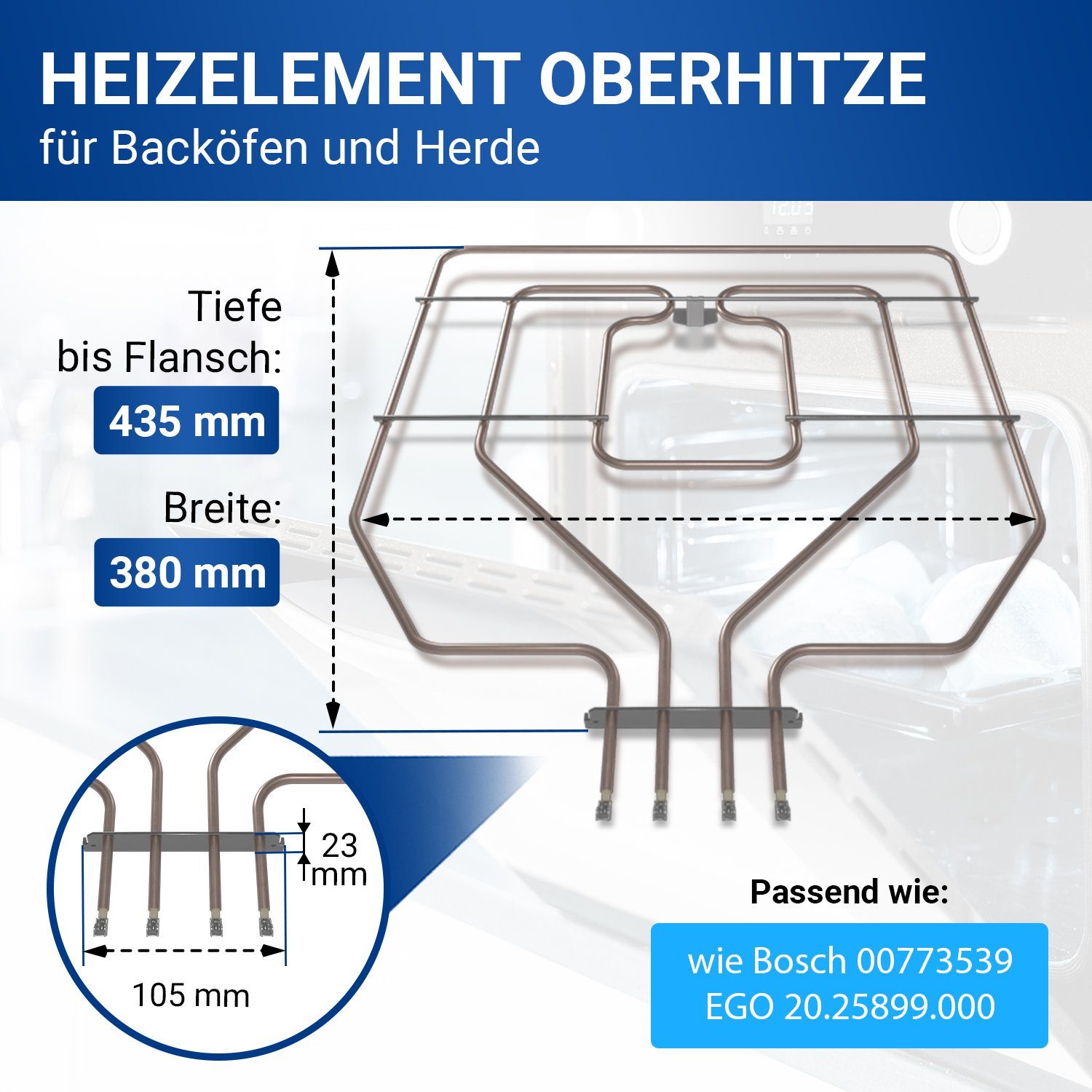 VIOKS Heizstab Heizkörper Ersatz für Bosch 00773539 EGO 20.25899.000, Heizs günstig online kaufen