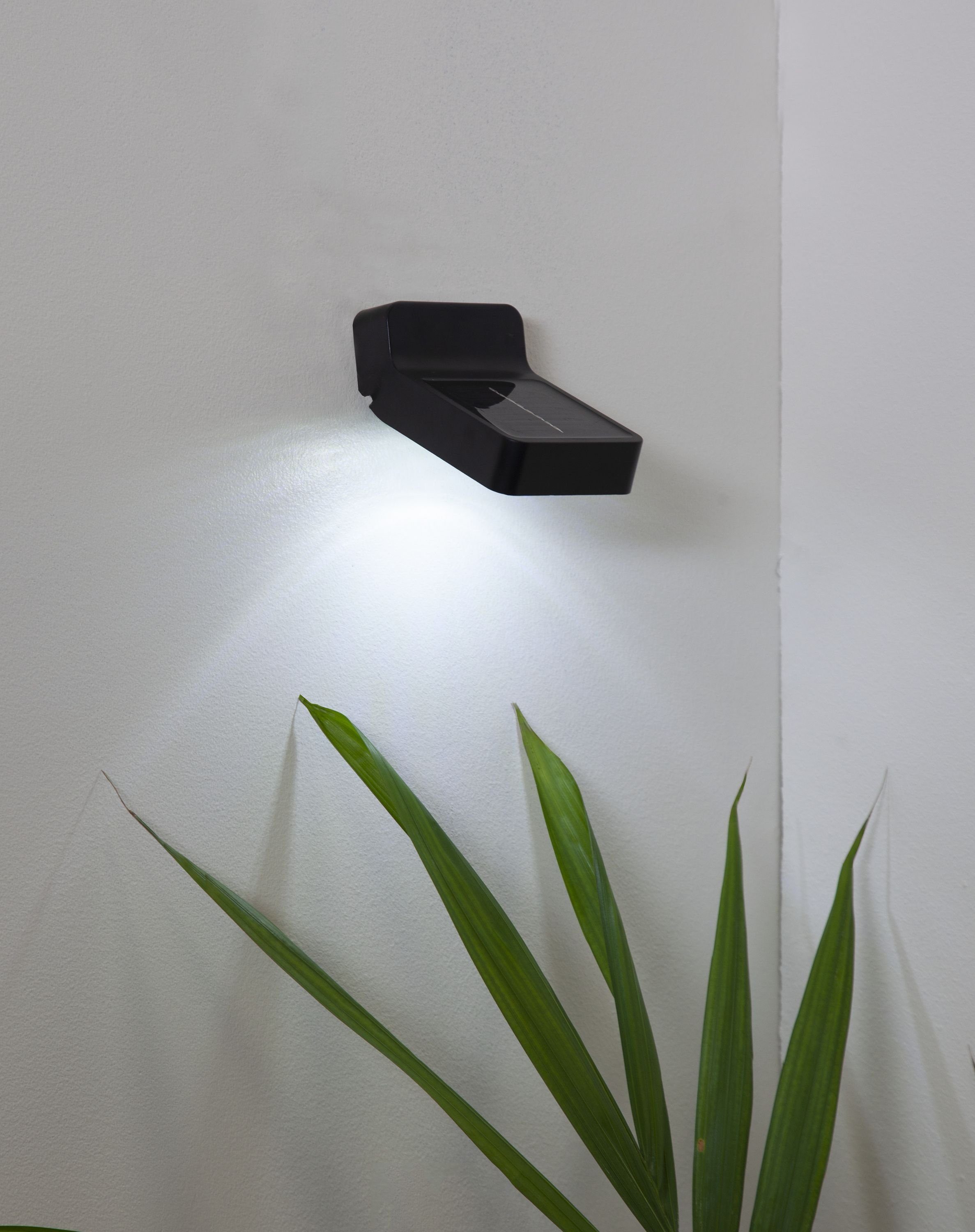 STAR TRADING Außen-Wandleuchte LED-Solar-Wandleuchte "Wally", 5 x 8 cm