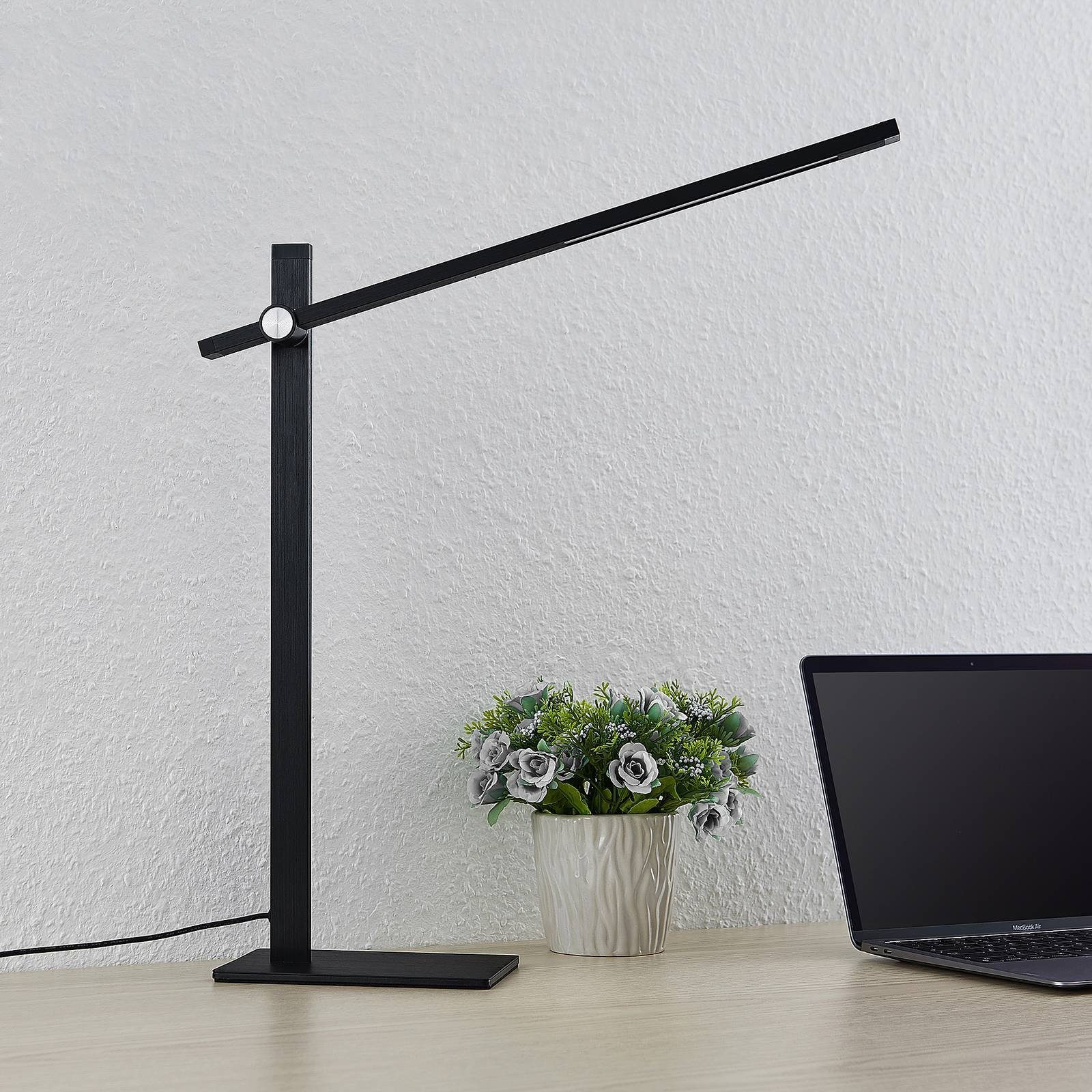 Lucande Schreibtischlampe Wasko, Enthalten, LED 8 W gesamt, warmweiß