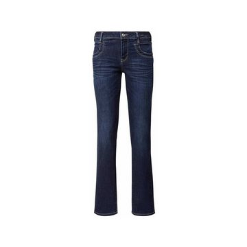 TOM TAILOR Slim-fit-Jeans dunkel-blau gerade (1-tlg)