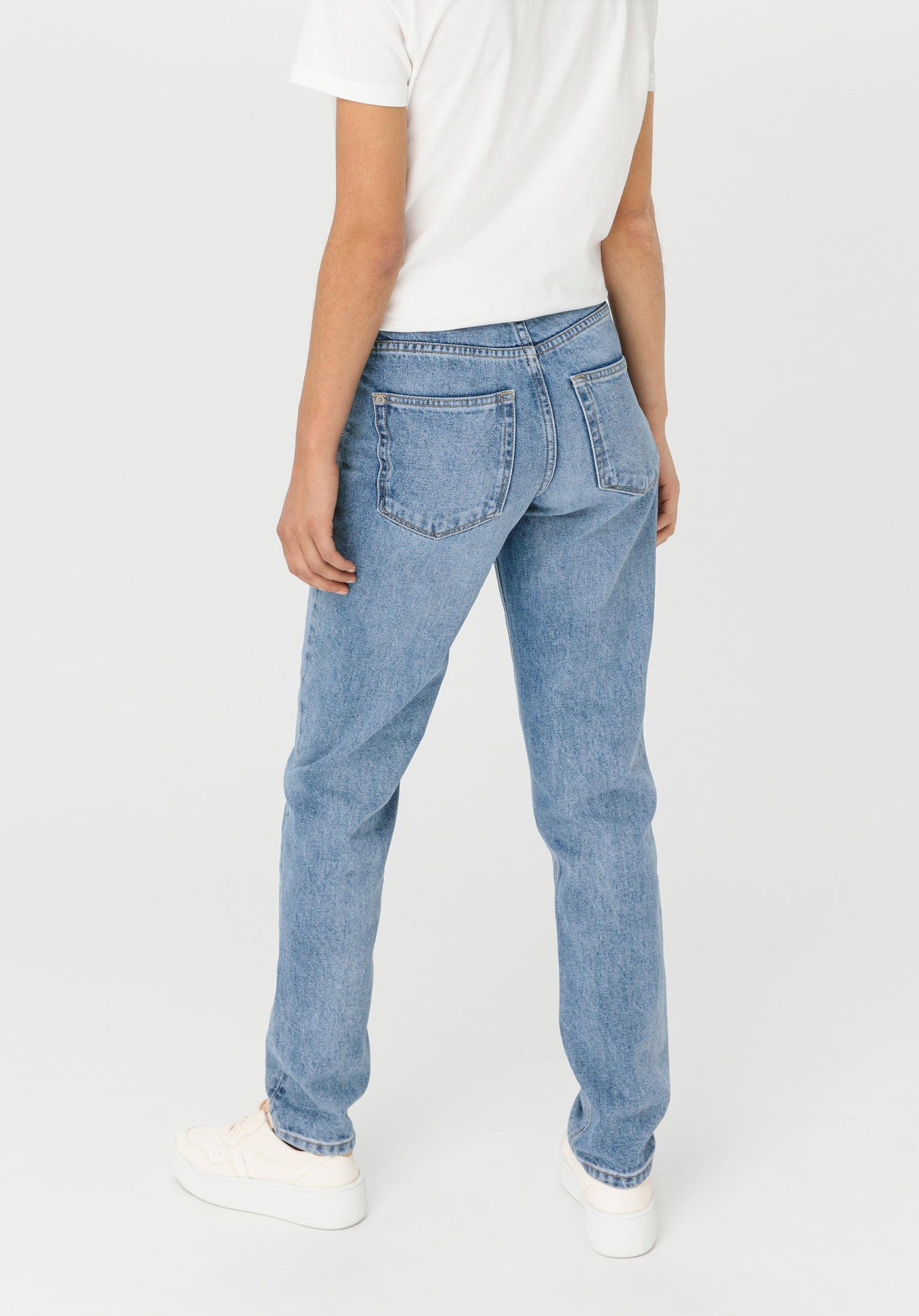 Hessnatur 5-Pocket-Jeans (1-tlg) reinem aus Bio-Denim