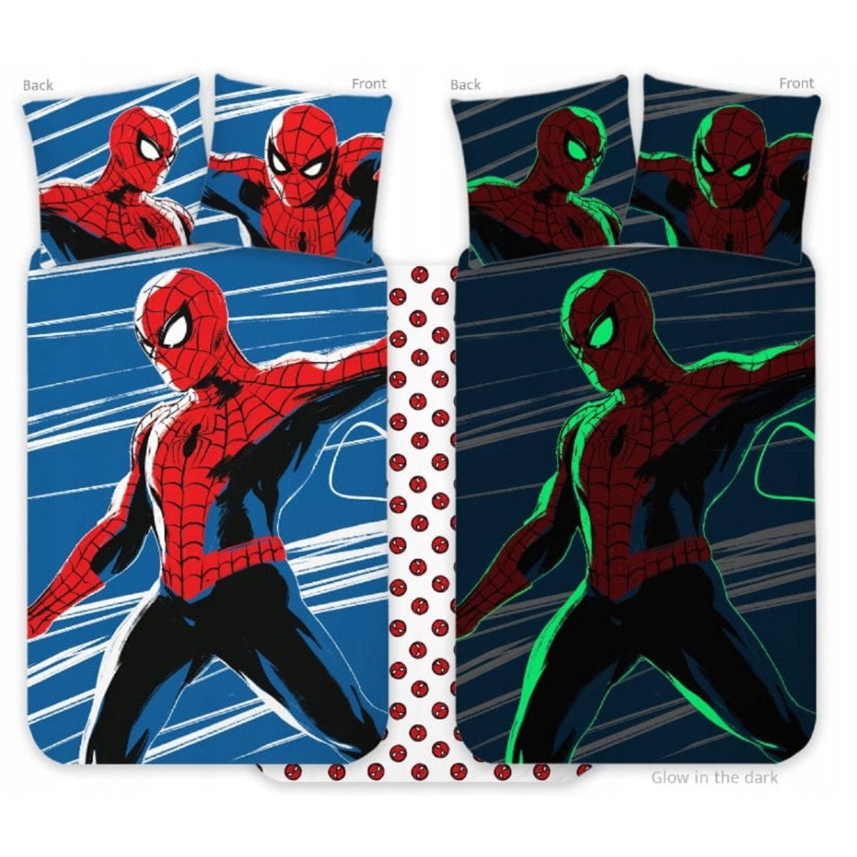 MARVEL Kinderbettwäsche Spiderman Unisex Kinder, Renforcé, 2 teilig