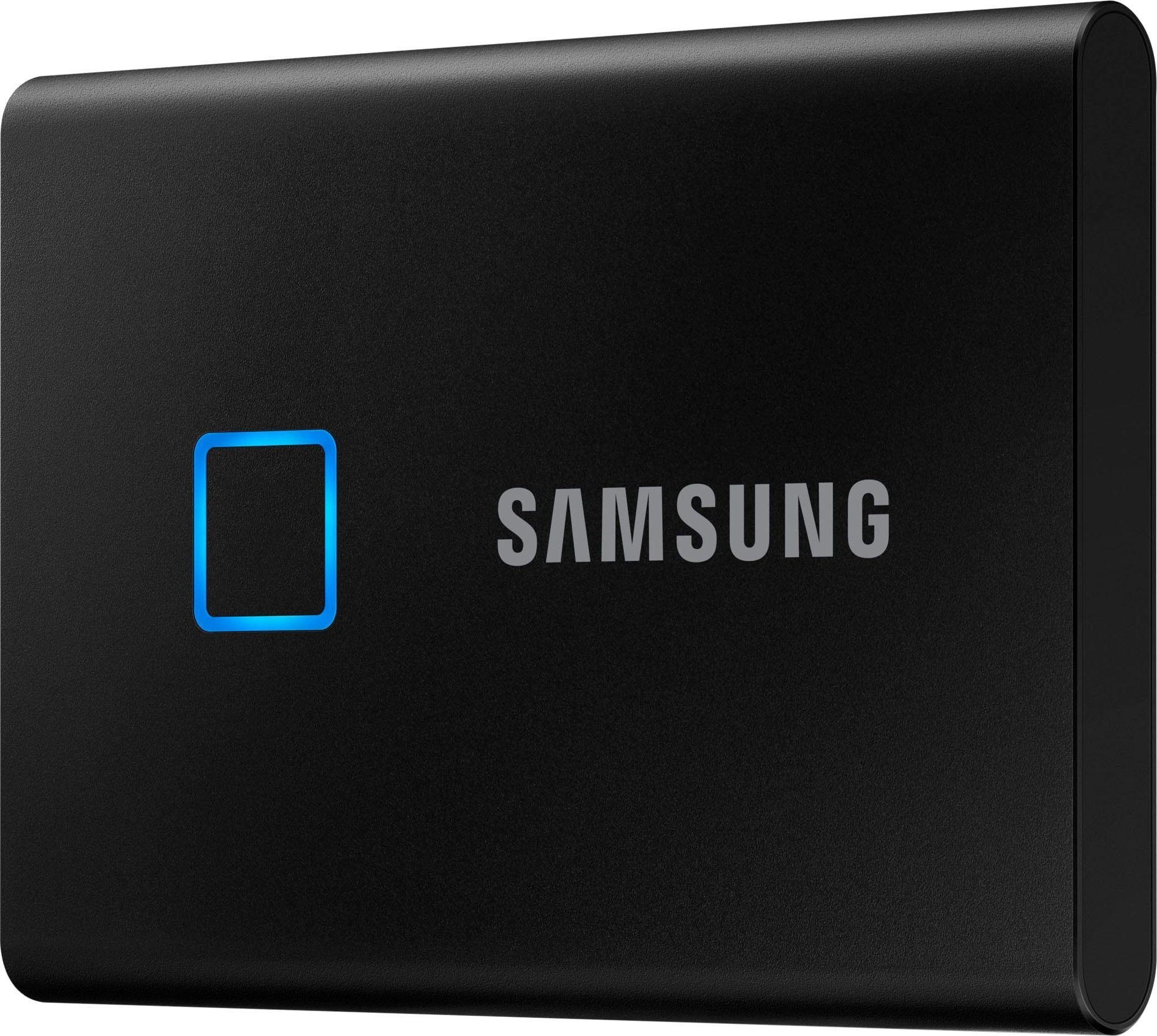 Samsung Portable SSD T7 Touch externe SSD (2 TB) 1050 MB/S  Lesegeschwindigkeit, 1000 MB/S Schreibgeschwindigkeit