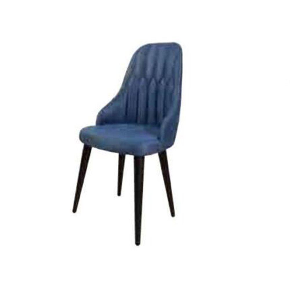 Stuhl In einem weichen Europe Made Esshocker Rücken Farbe mit blauer für, Origineller JVmoebel